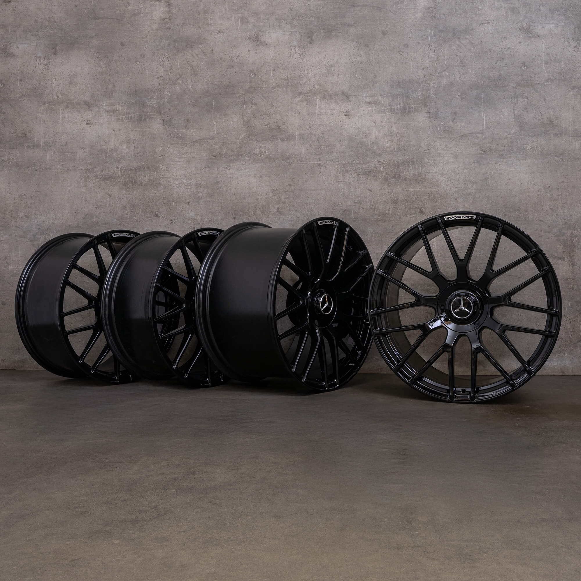 Original Mercedes Benz AMG GT jantes 19 20 pouces C190 R190 A1904010700 A1904011500 noir brillant