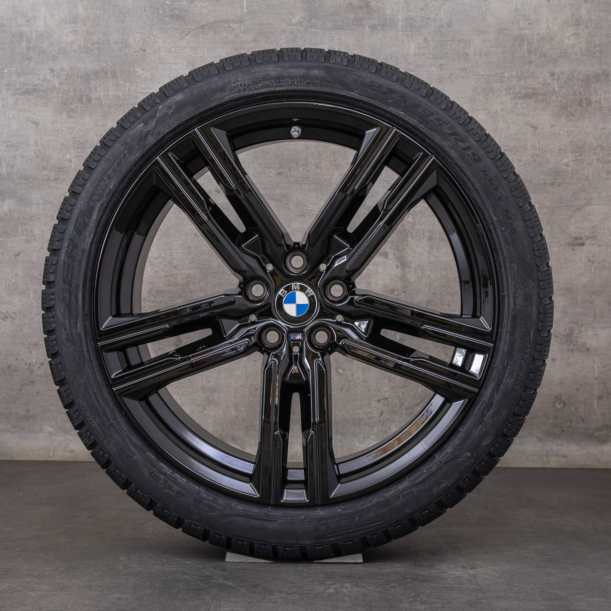 Alkuperäiset BMW 8-sarjan talvirenkaat 19 tuuman G14 G15 G16 vanteet styling 727 M 8090019 8090020 musta kiiltävä valkoinen