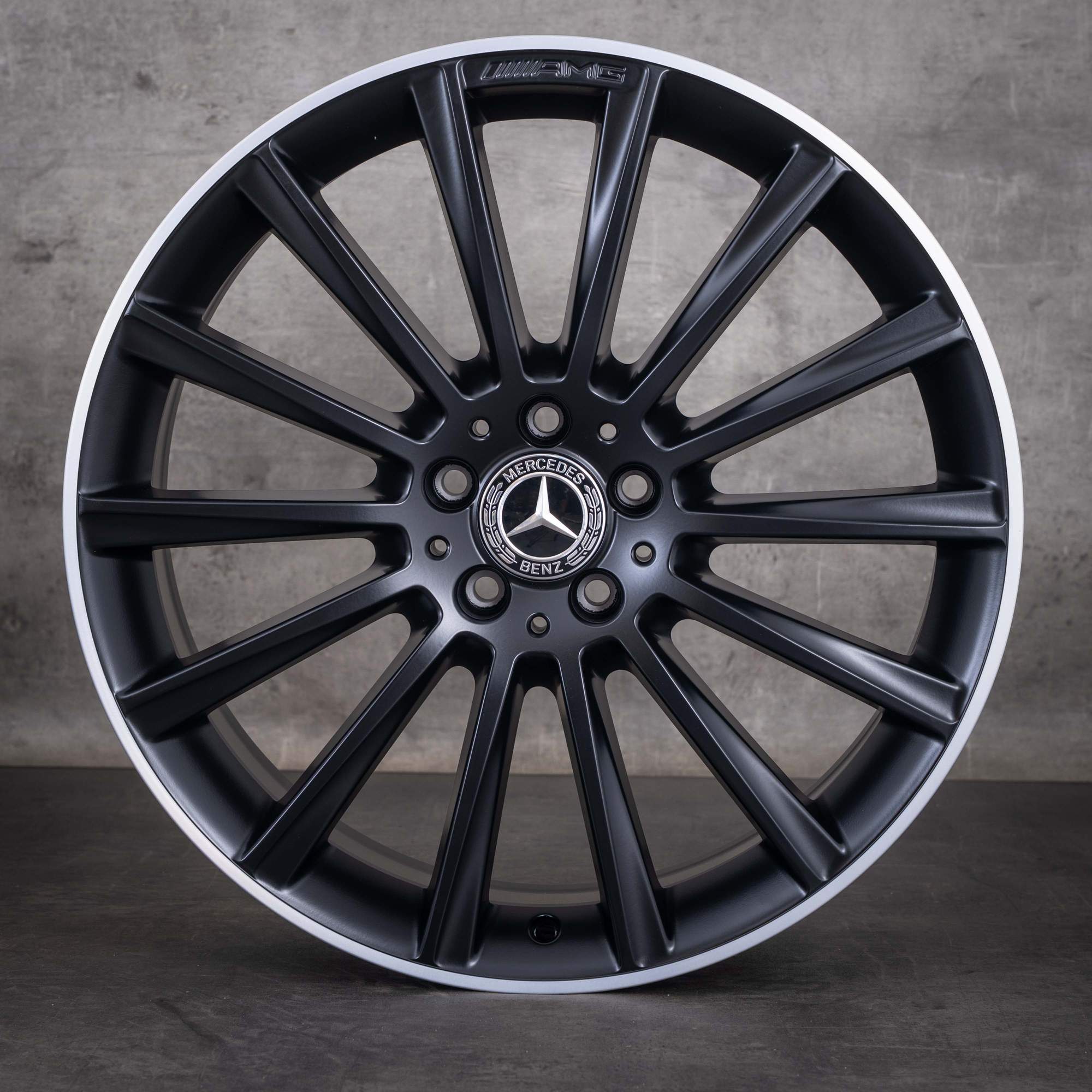 Alkuperäiset Mercedes-Benz GLC 43 AMG -vanteet 20 tuumaa X253 C253 A2534011900 A2534012700 mattamusta diamond cut
