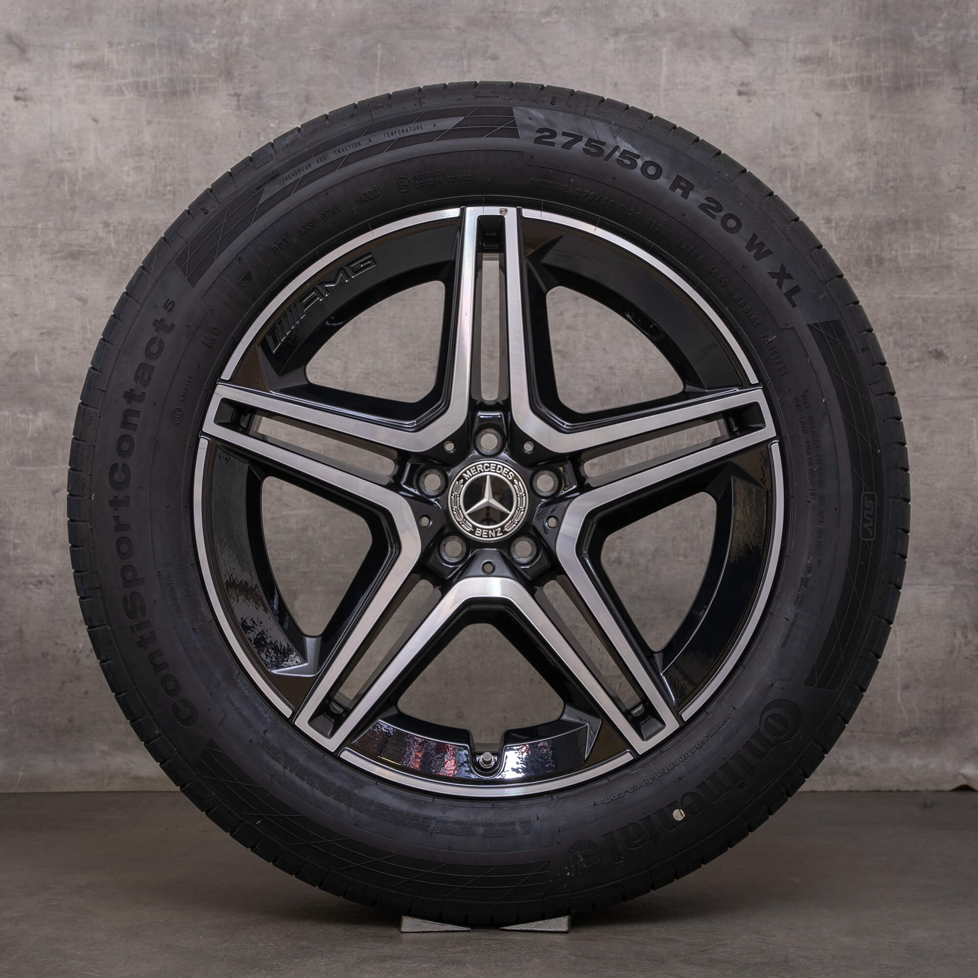 Genuine Mercedes Benz GLE & 53 AMG jante 20 inch X167 C167 de vară A1674013200 A1674013300 negru lucios întors