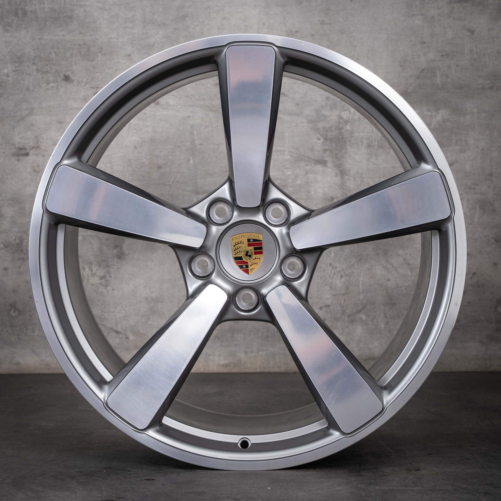 Original Porsche 992 I Felgen 20 21 Zoll Carrera C2 C4 GTS Exclusive 992601025BE 992601025L platinsilber glanzgedreht