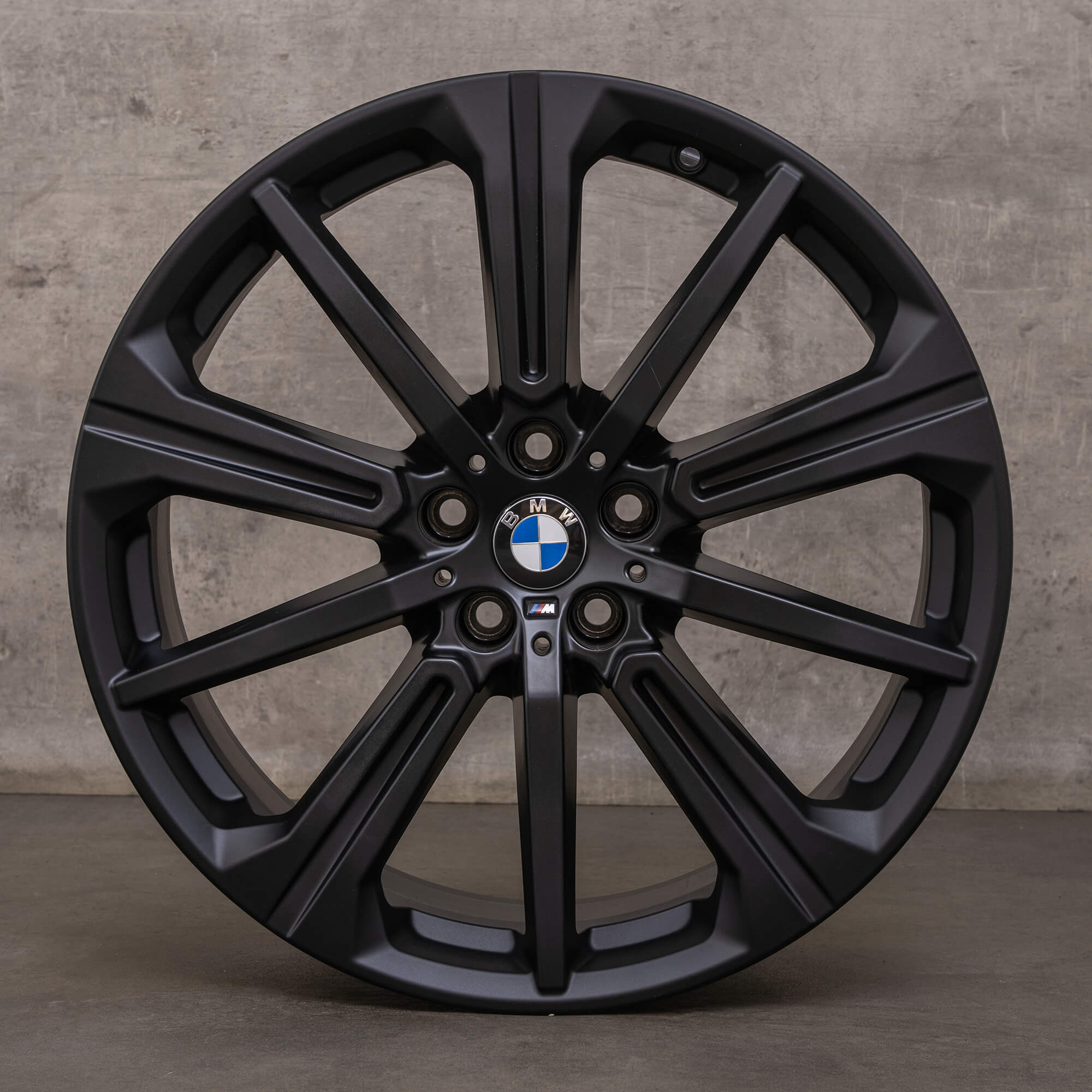 Jantes originais BMW X5 X6 de 20 polegadas G05 G06 Styling 748 M 6883765 preto mate