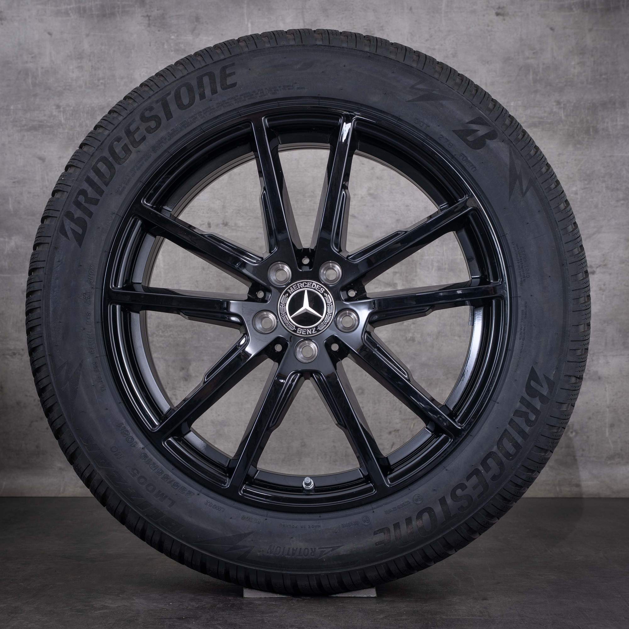 Original Mercedes Benz EQE Winterräder 19 Zoll SUV X294 Felgen A2944010400 schwarz glanz NEU