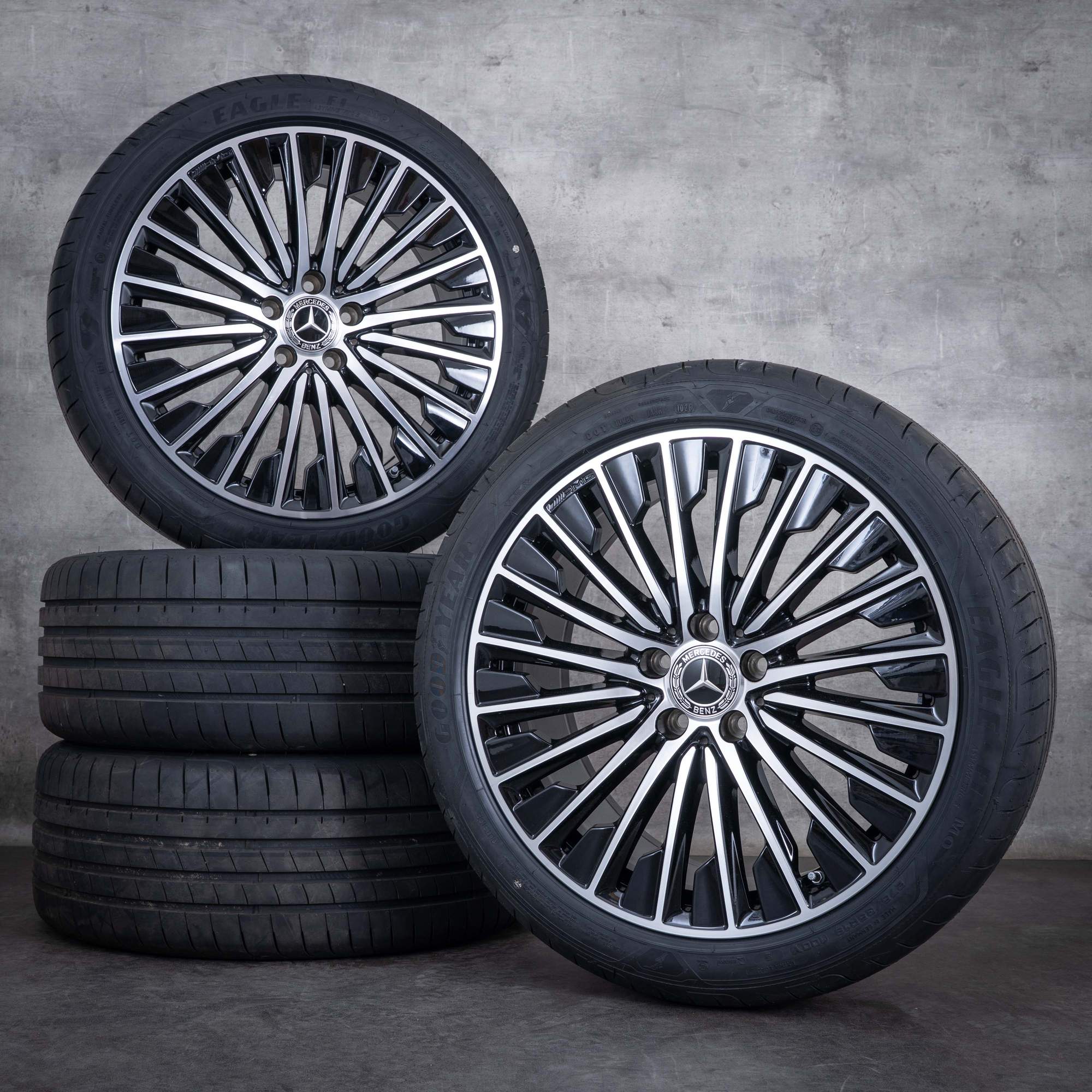 OEM Mercedes Benz CLE AMG rims 19 inch C236 A236 summer wheels A2364011900 A2364012000 black polisched