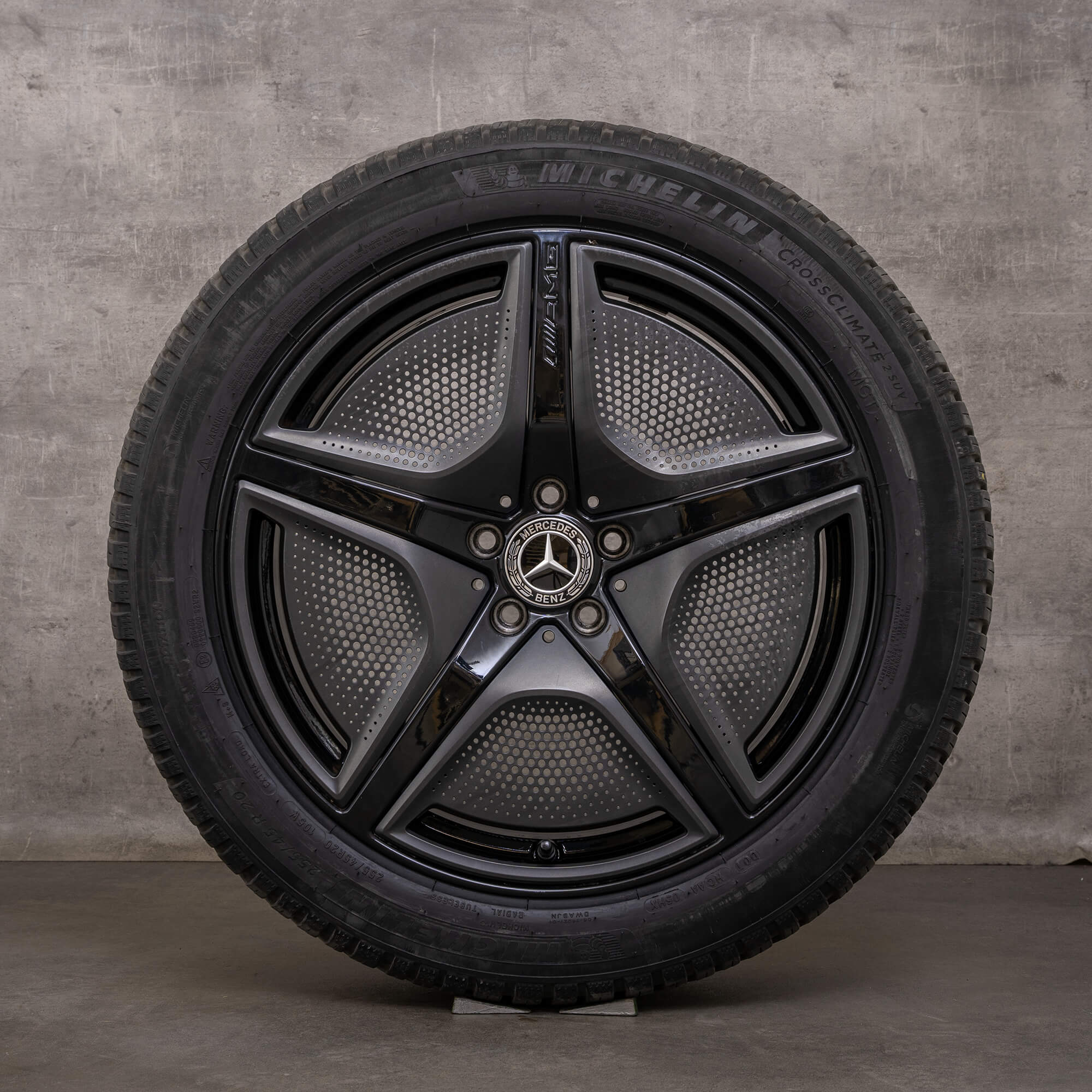 Original Mercedes Benz EQS AMG roues d'hiver 20 pouces V297 jantes A2974011300 noir