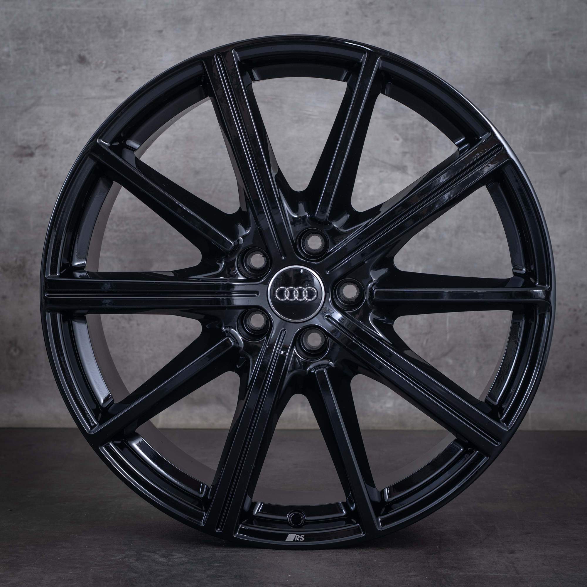 Cerchi originali Audi A6 S6 da 20 pollici 4K C8 4K0601025CB nero lucido