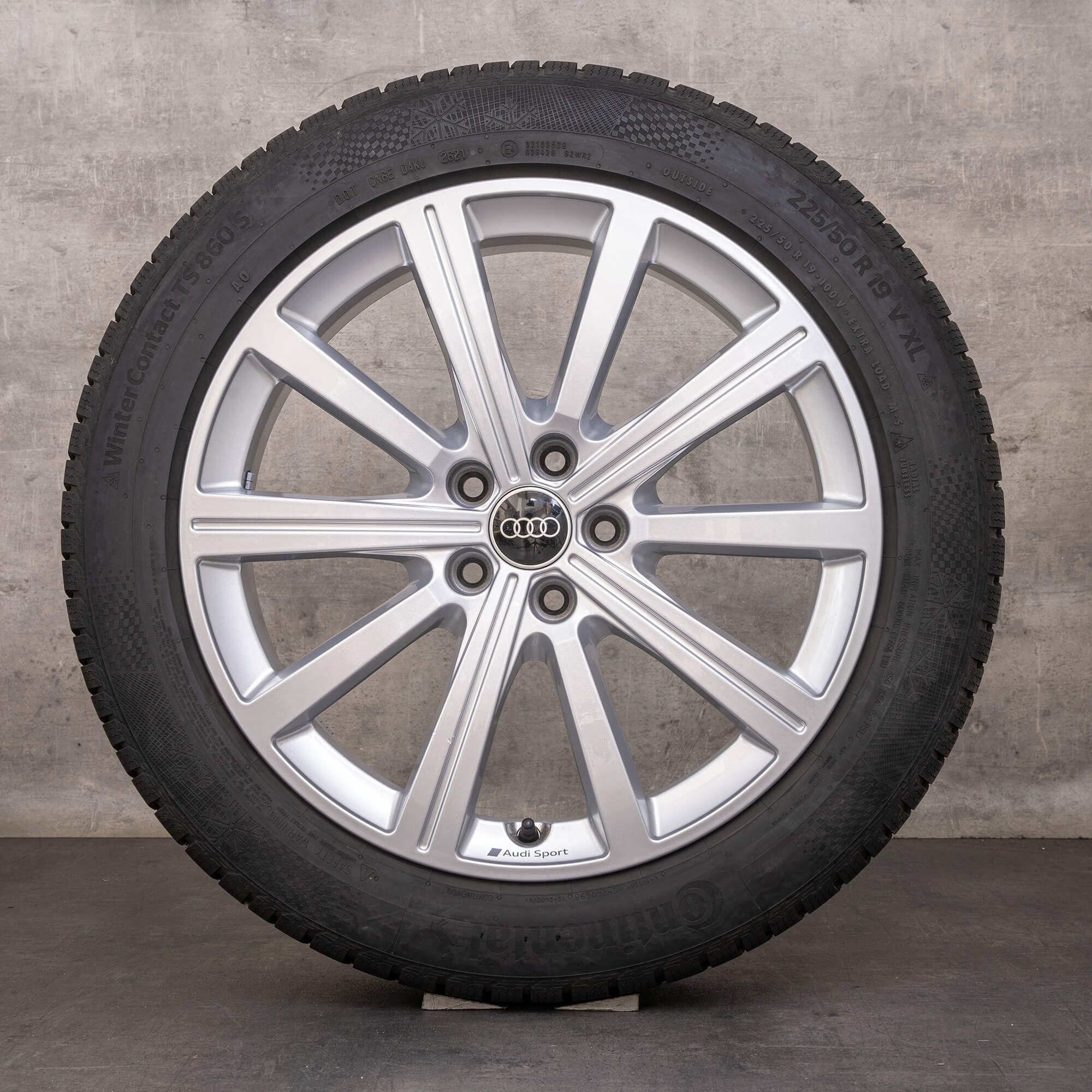 Original Audi RSQ3 vinterhjul 19 tum F3 RS fälgar / fälg 83A601025AB silver glansig