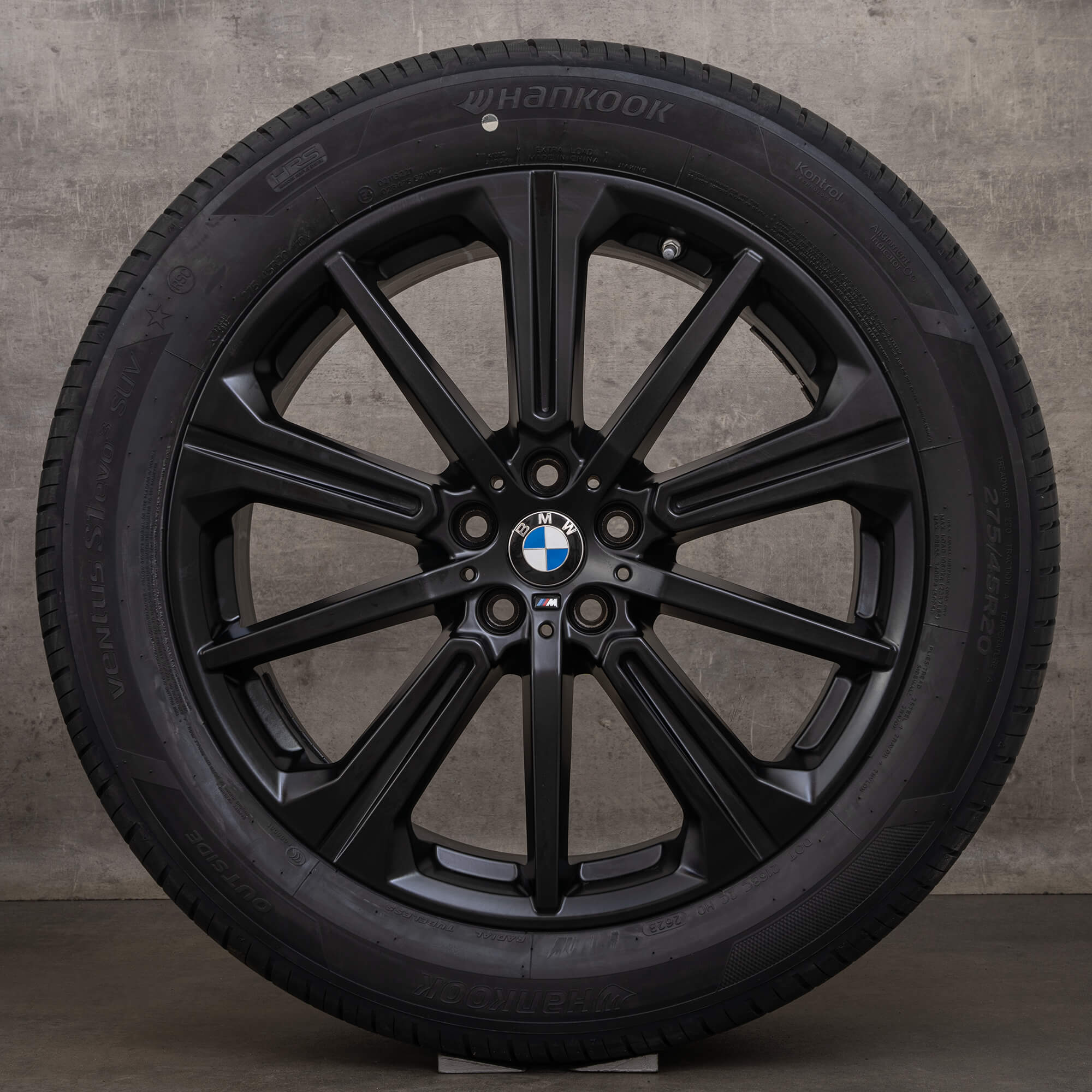 Original BMW X5 G05 X6 G06 20 tums sommarhjul fälgar 748 M 6883765 matt svart