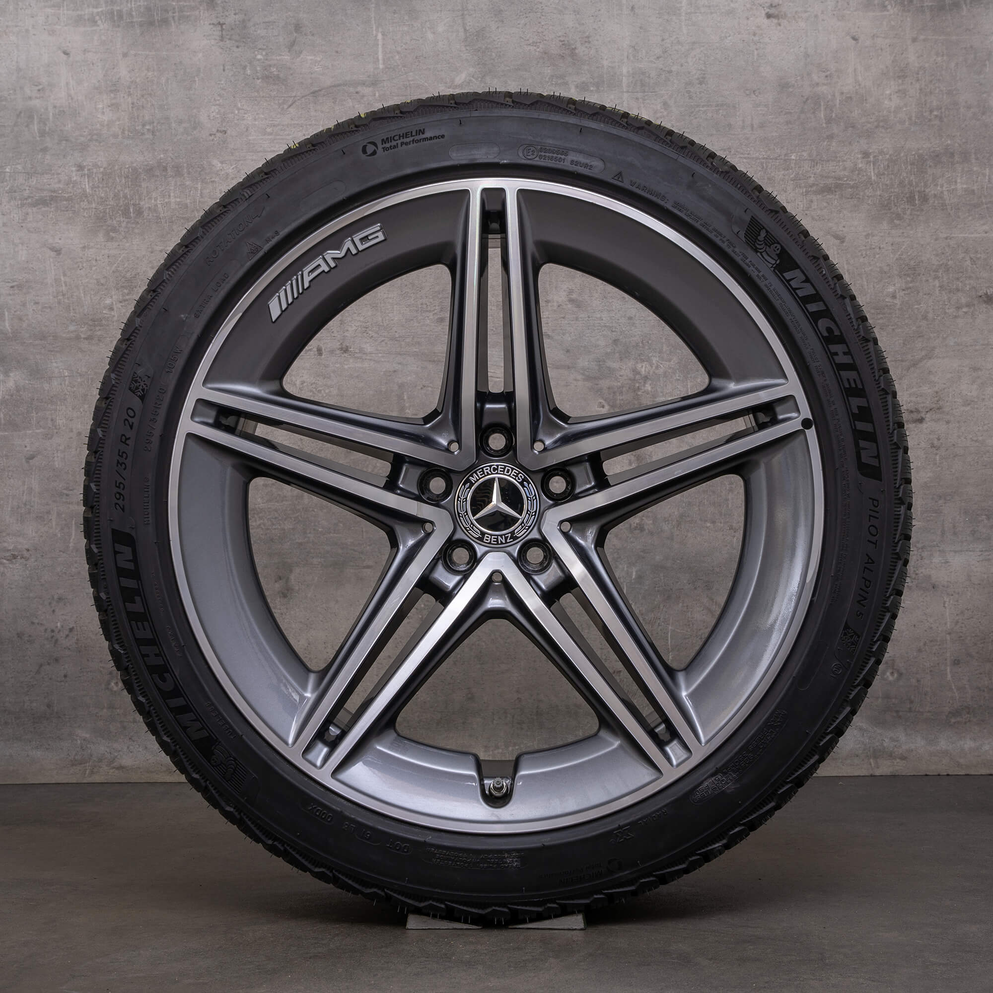 OEM Mercedes Benz AMG GT 43 53 63 S 4Matic+ Winterrder 20 inch X290 4-Trer rims A2904010400 A2904010500 himalaya gray glossy turned