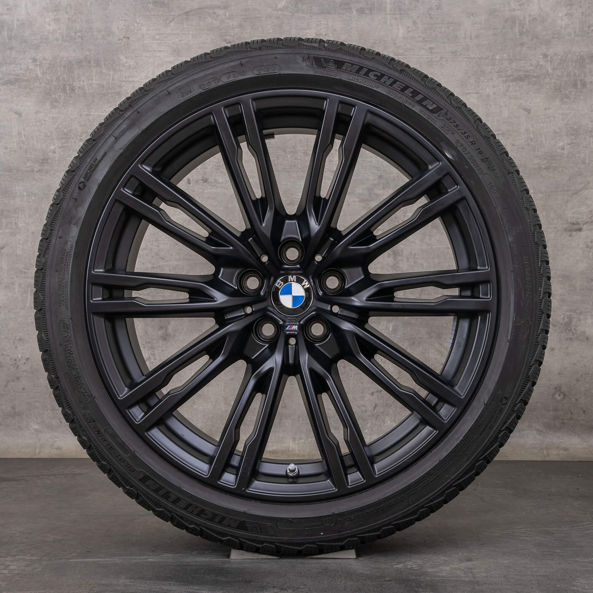 Oryginalne BMW M2 M3 M4 koła zimowe 19 cali G87 G80 G82 G83 felgi stylizacja 829 M 8093844 8093845 jet black matt