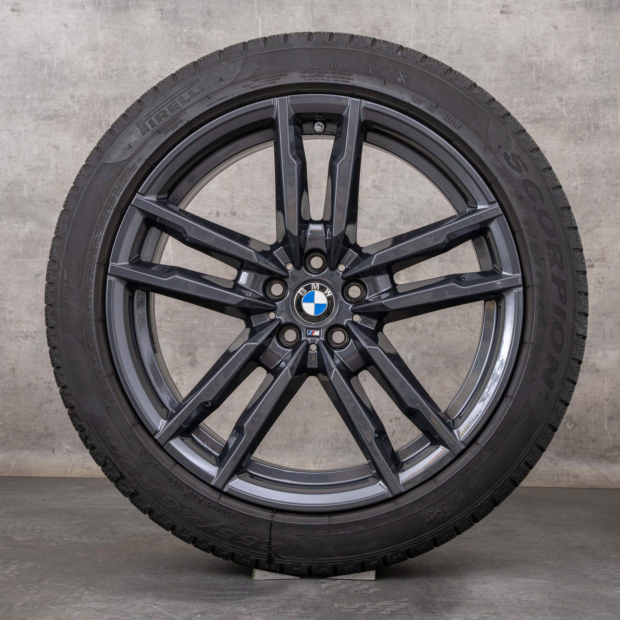 Oryginalał BMW X3M X4M koła zimowe 20 cali F97 F98 felgi stylizacja 764 M 8059723 8059724 orbit szary połysk