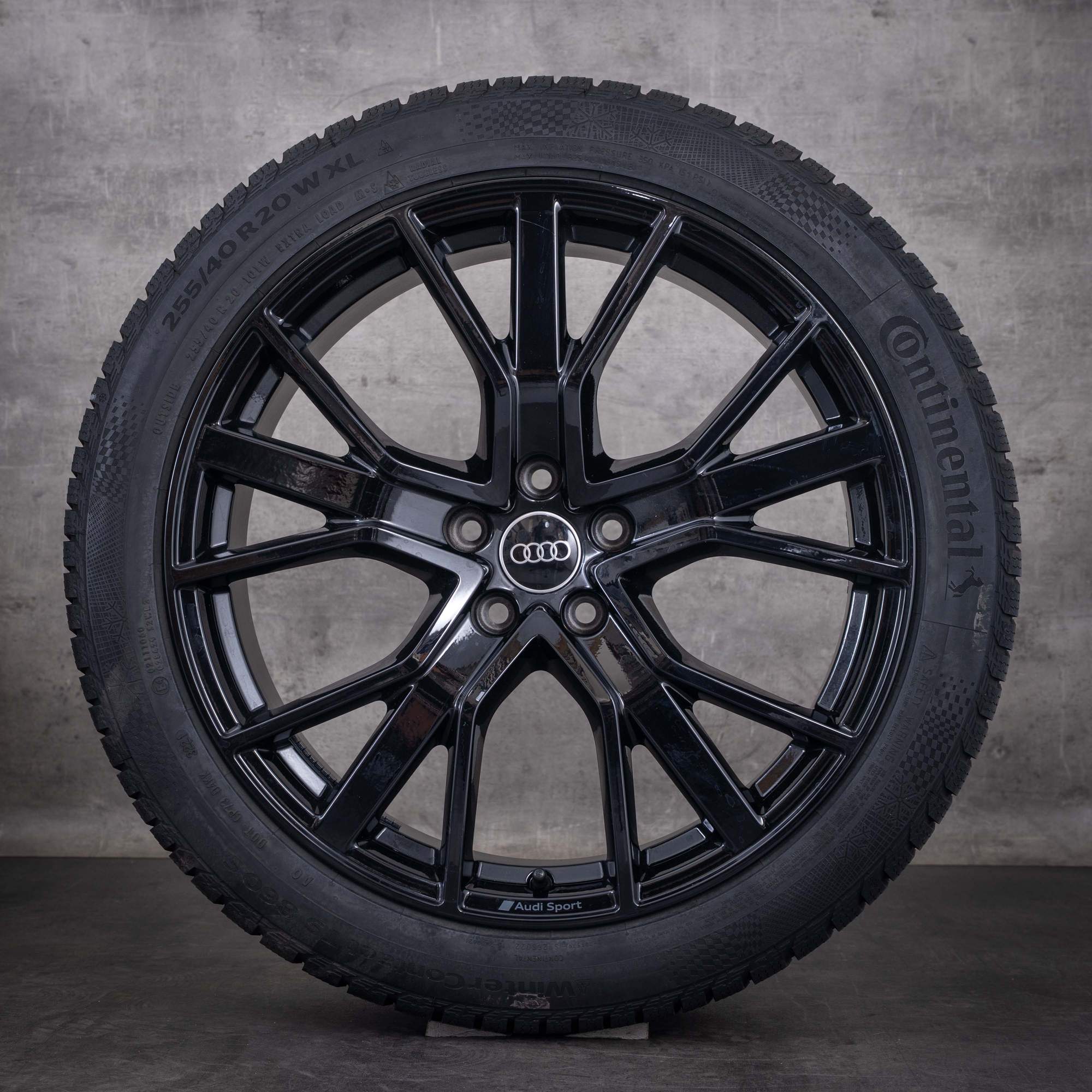 Original Audi Q3 RSQ3 Winterräder 20 Zoll F3 Felgen 83A601025T schwarz glanz