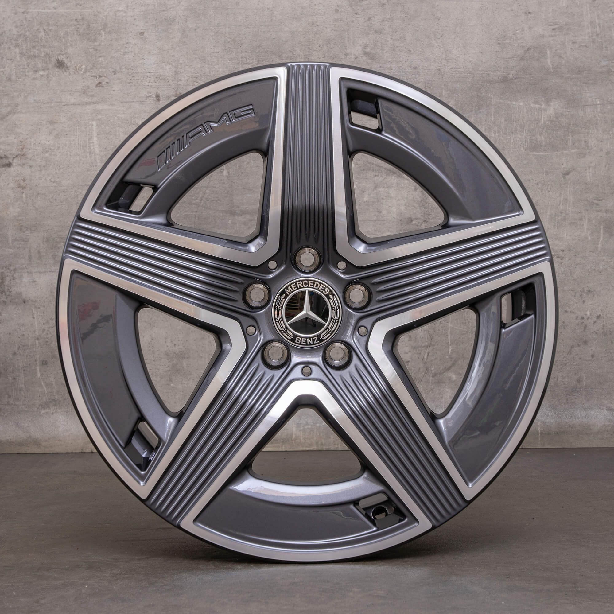 Ekte Mercedes Benz GLC felger 19-tommers C254 A2544010400 A2544010500 himalaya grå blank snudd NY