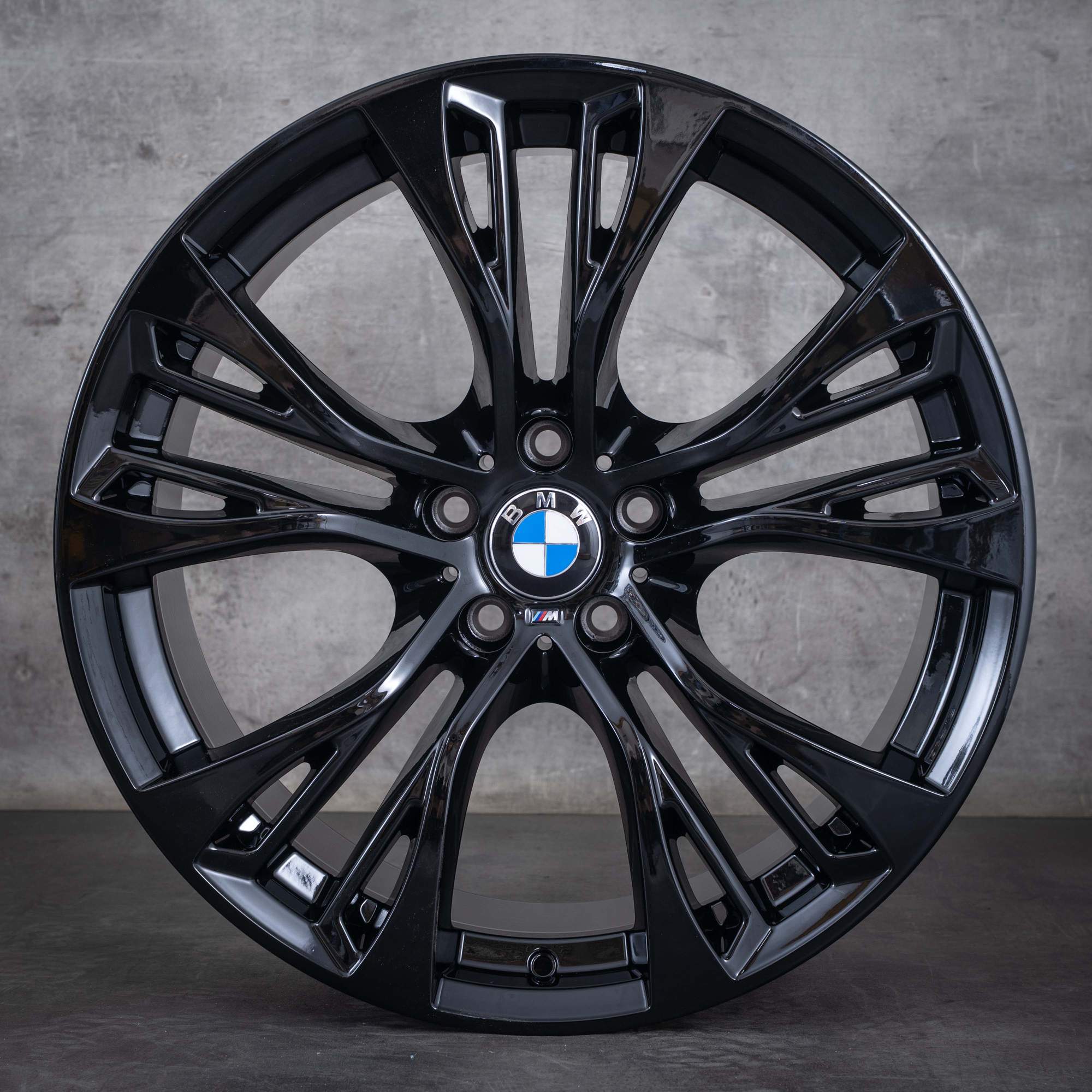 Original BMW X5 X6 llantas 21 pulgadas E70 F15 E71 F16 ruedas de verano estilo 599 M 6859423 6859424 negro brillante