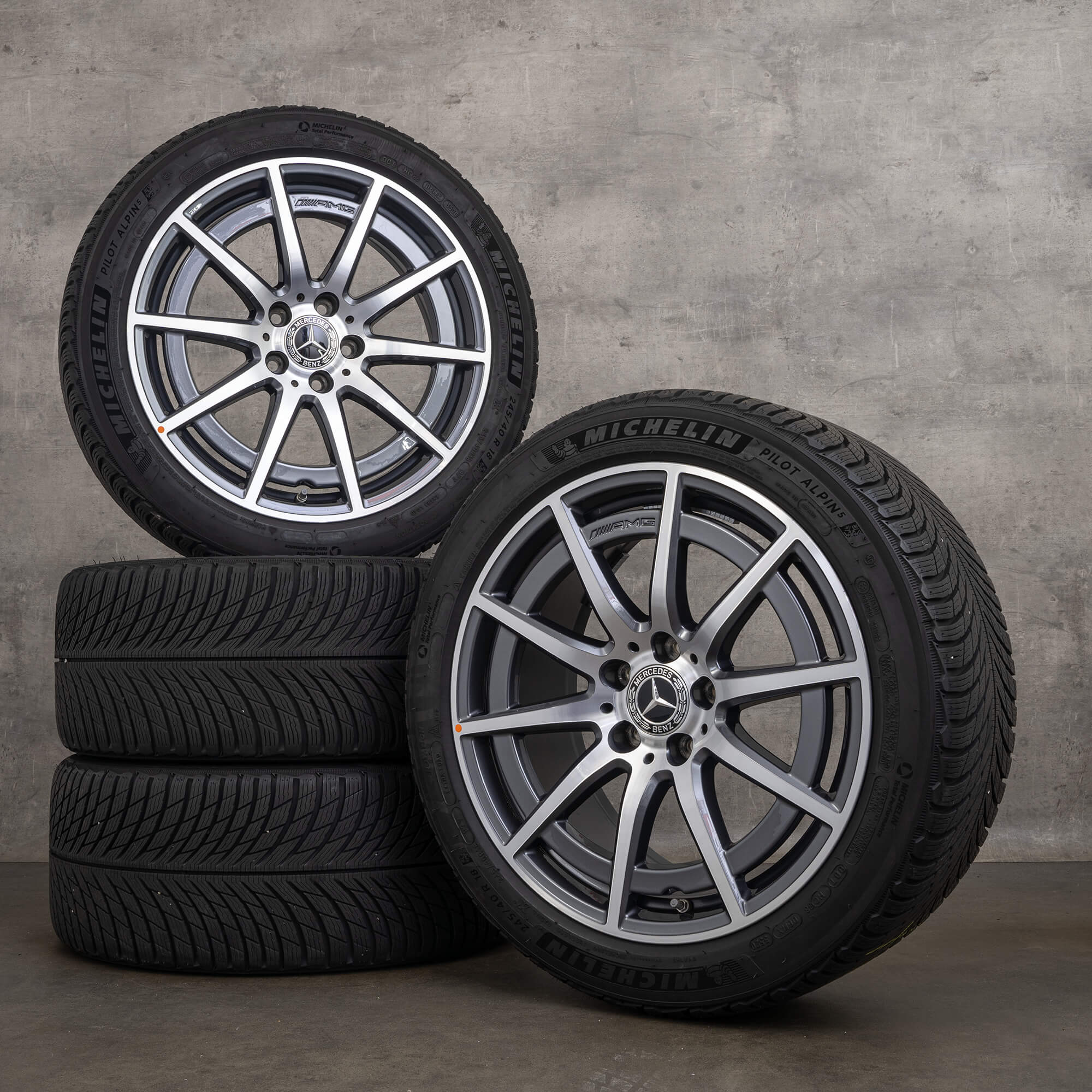 OEM AMG Mercedes A45 W177 CLA45 W118 18 inch winter tires rims