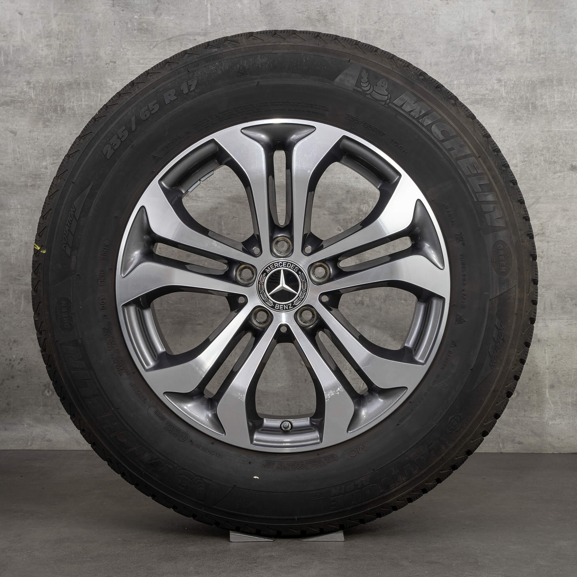 17 tommer Mercedes Benz fælge GLC X253 vinterdæk vinterhjul A2534010600
