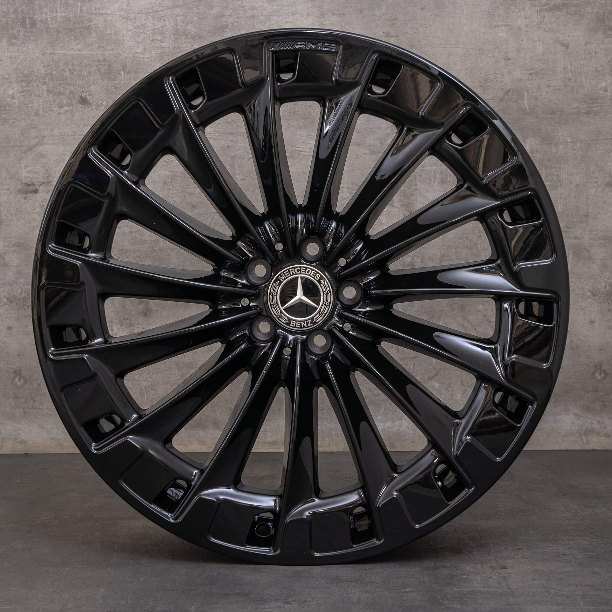 OEM Mercedes Benz EQS AMG rims 22 inch SUV X296 A2964011800 black