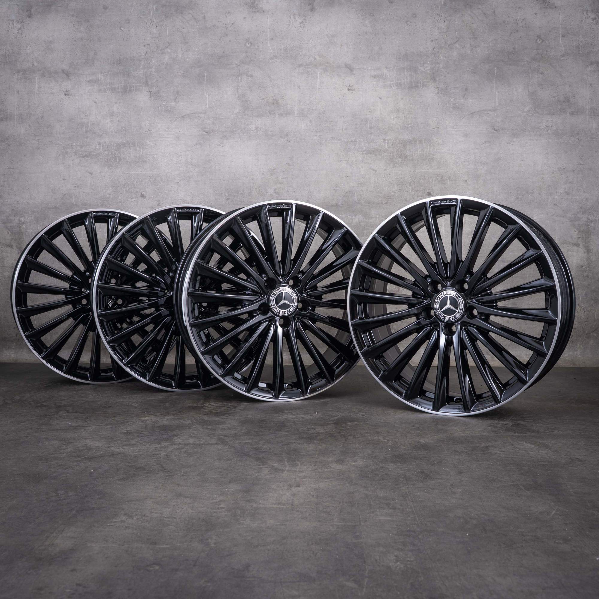 Oryginalne felgi Mercedes-Benz klasy A Klasy B CLA AMG 19 cali W177 V177 W247 C118 X118 A1774014200 czarne z efektem diamond cut