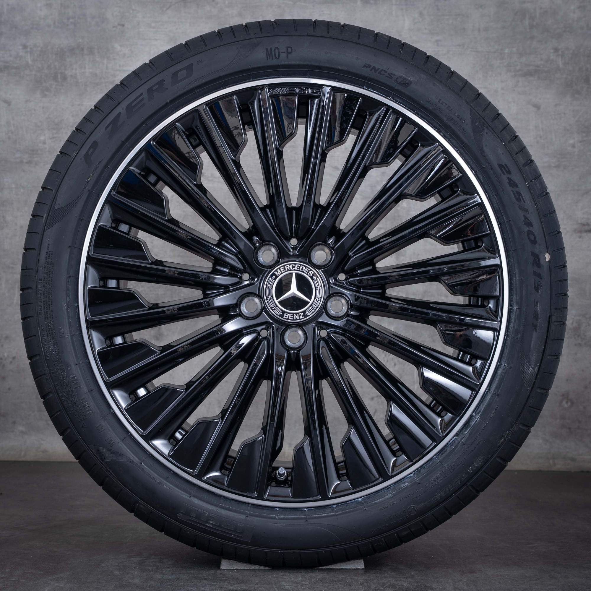 Originale Mercedes Benz CLE AMG fælge 19 tommer C236 A236 sommerdæk A2364012100 A2364012200 sort poleret