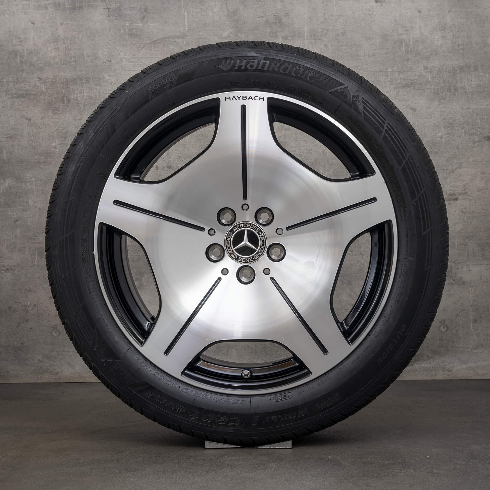 Alkuperäiset Mercedes Maybach S-sarjan vanteet 19 tuuman Z223 W223 talvirenkaat A2234016900 musta kiillotettu UUTUUS