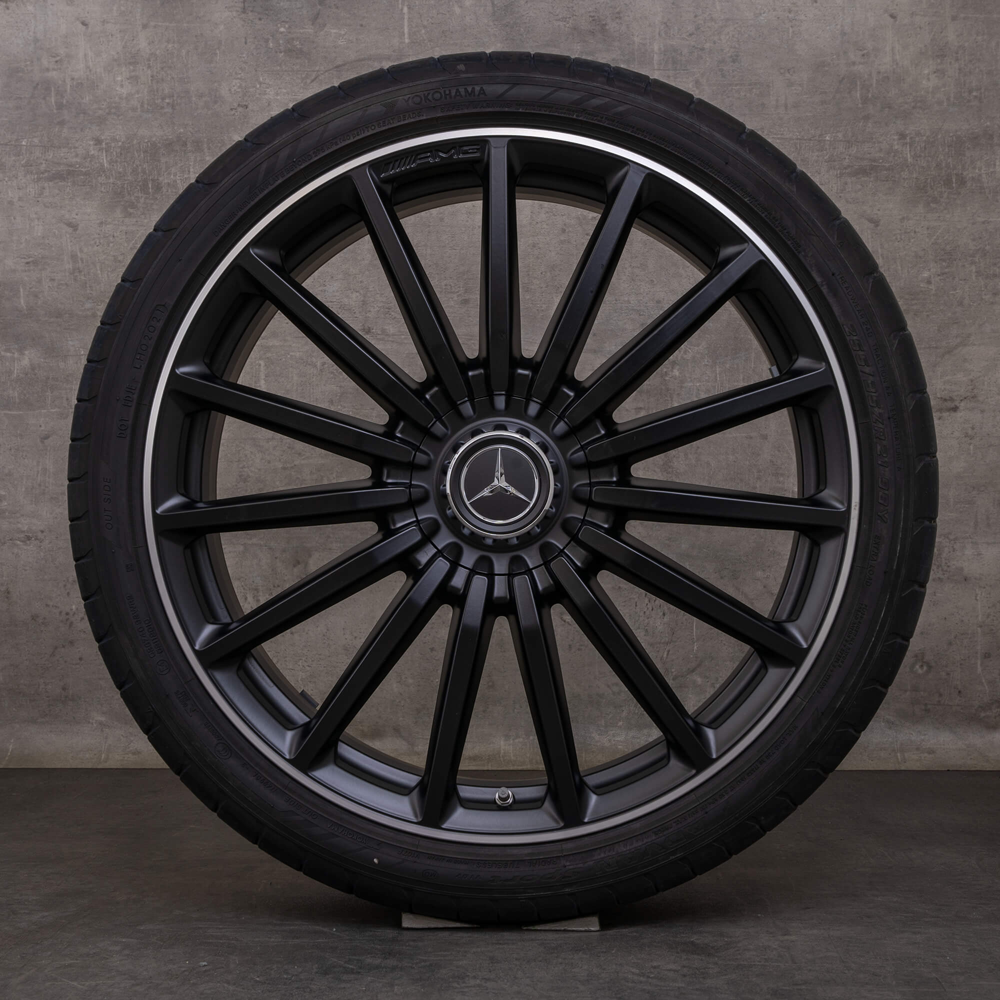 Oryginał Mercedes Benz GLA GLB 35 45 AMG koła zimowe 21 cali X247 H247 Felgi A2474012200 czarny mat Polerowane NOWOŚĆ