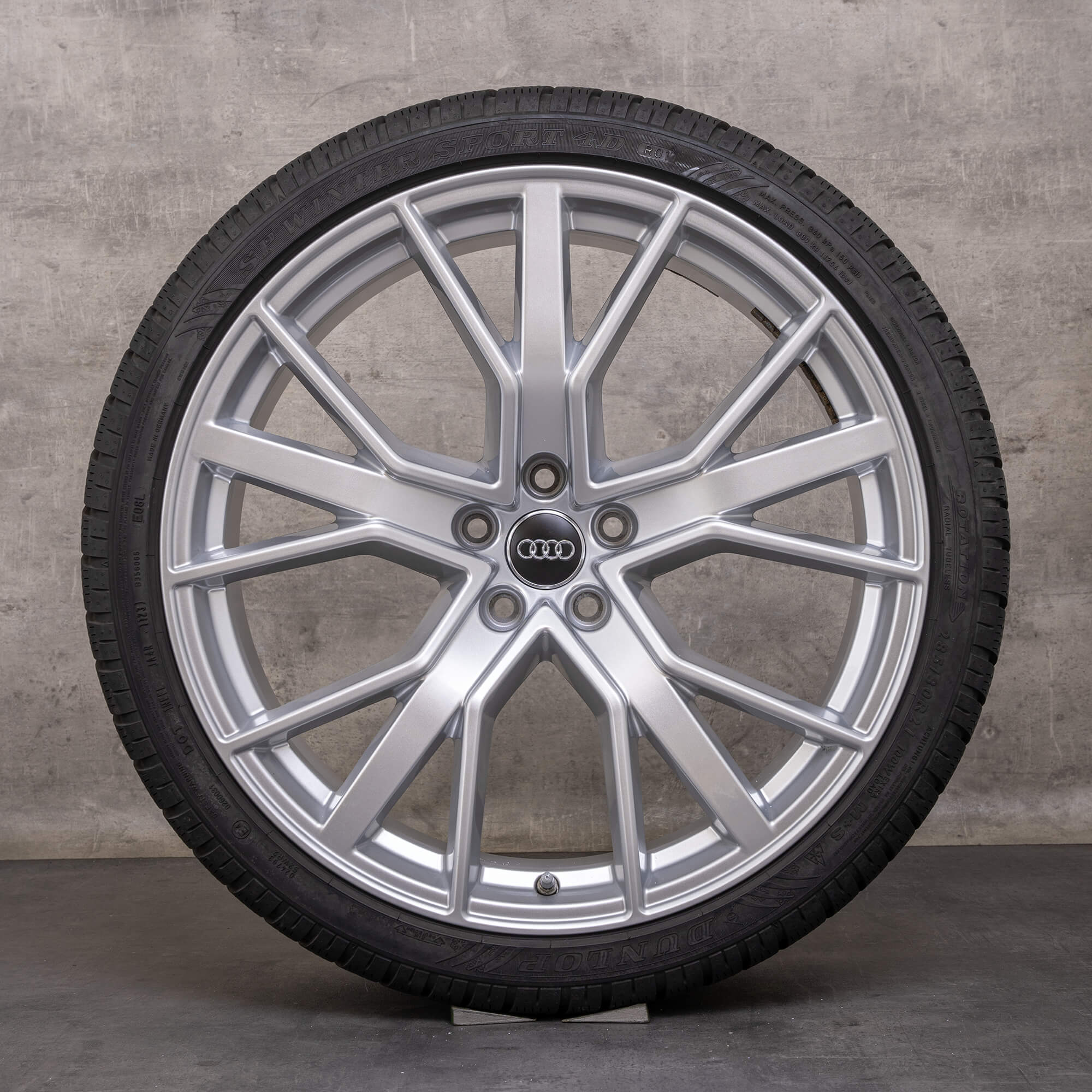 Originele Audi RS6 velgen 21 inch 4G C7 zomerwielen performance 4G0601025CJ zilver glanzend