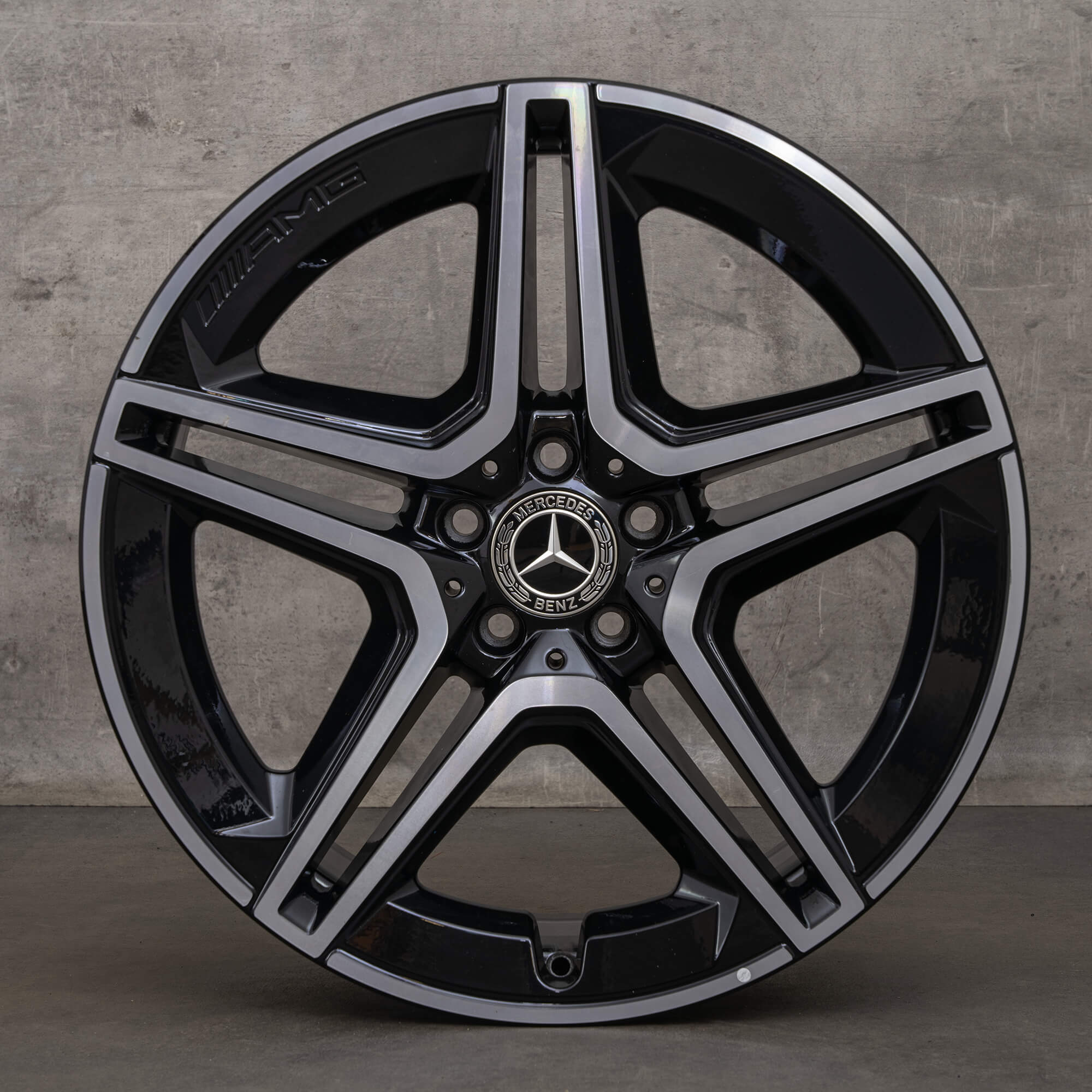 Originele Mercedes Benz GLE 53 AMG wielen 20 inch X167 C167 A1674013200 A1674013300 zwart hoogglans afwerking