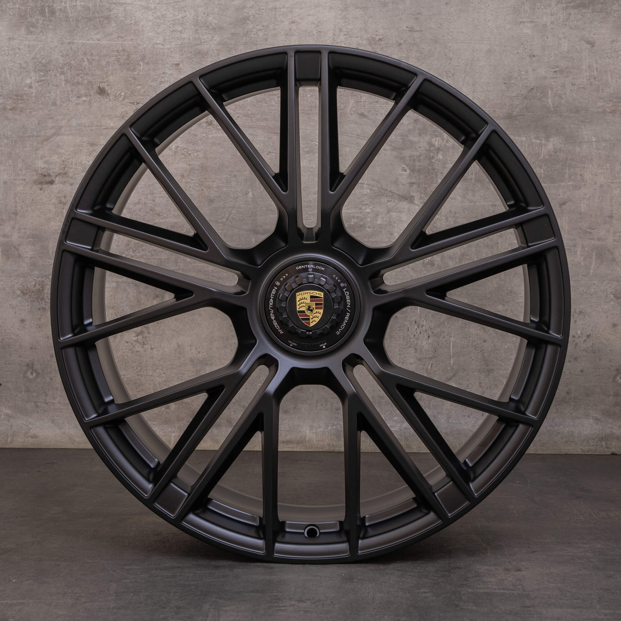 Porsche Panamera 976 jantes originais de 21 polegadas 976601025T 976698025B Turbo S preto mate NOVO