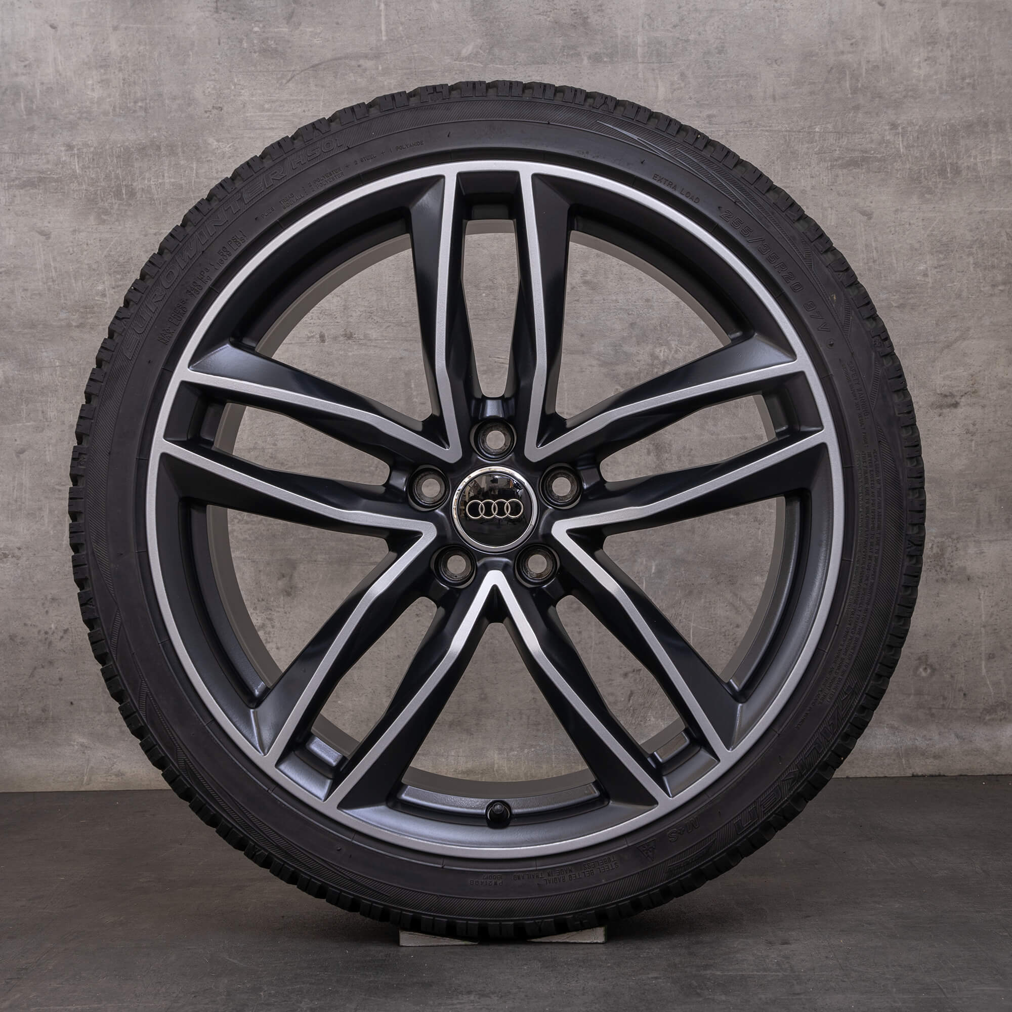 Alkuperäiset Audi A6 S6 vanteet 20 tuuman 4G C7 kesäpyörät 4G9601025N musta hopea matta