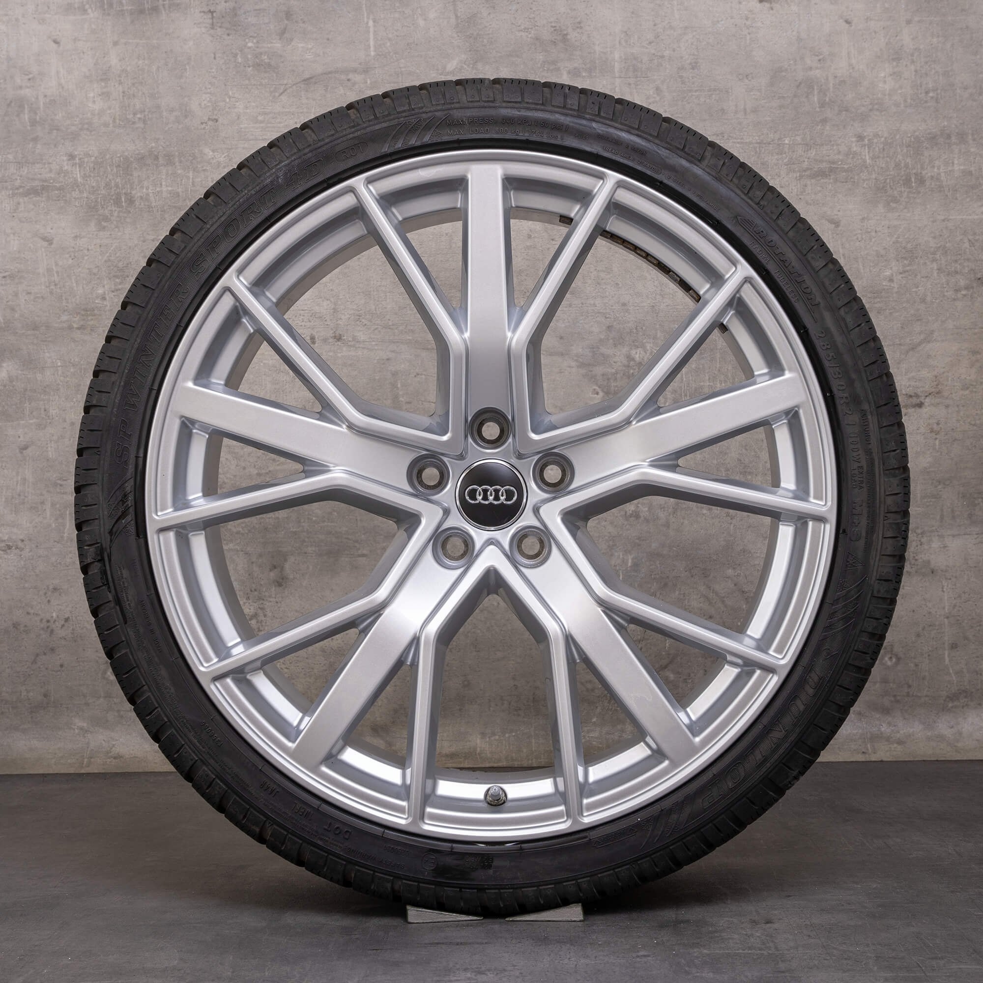 Originele Audi RS6 velgen 21 inch 4G C7 zomerwielen performance 4G0601025CJ zilver glanzend