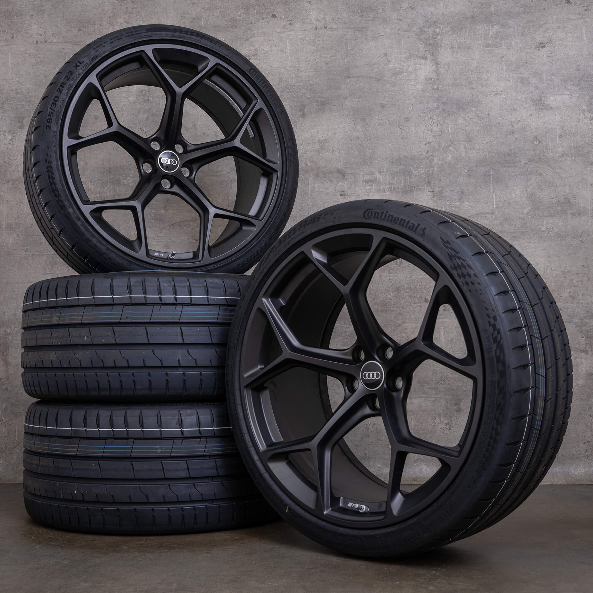 Llantas originales Audi RS Q8 23 pulgadas 4M8 llantas de verano 4M8601025CM negro satinado NUEVO