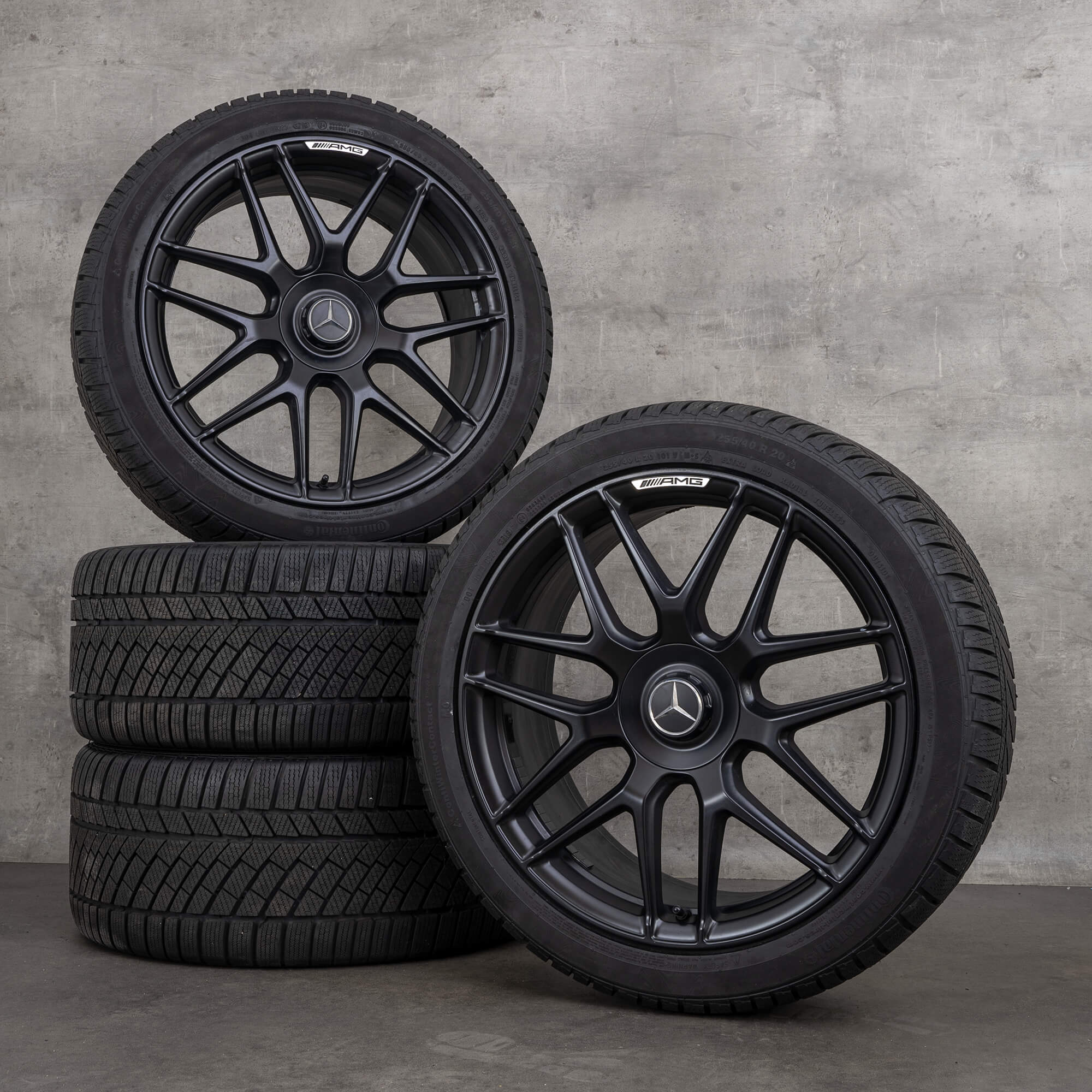 AMG 20 palcové ráfky Mercedes Benz S63 S65 W222 zimní kola pneumatiky hliníkové