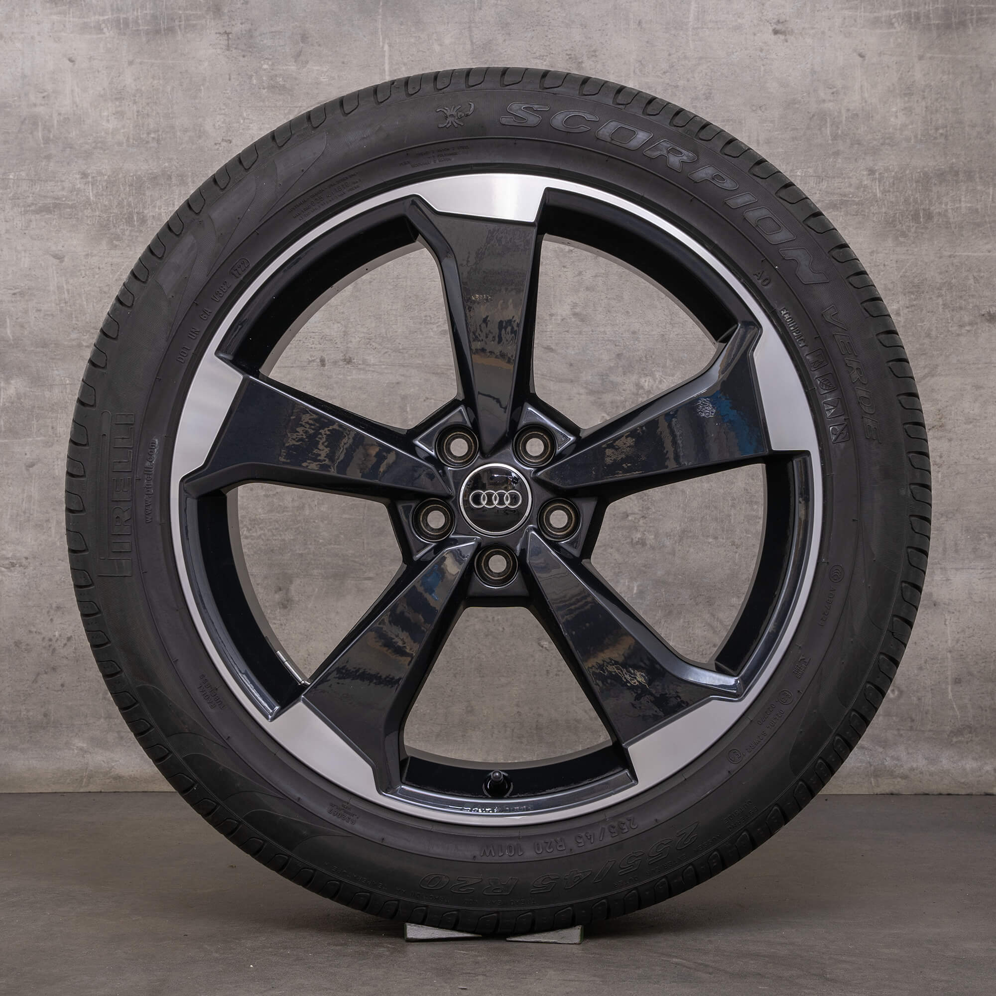 Original Audi Q5 SQ5 jantes 20 pouces FY roues d'été Rotor 80A601025AQ noir brillant