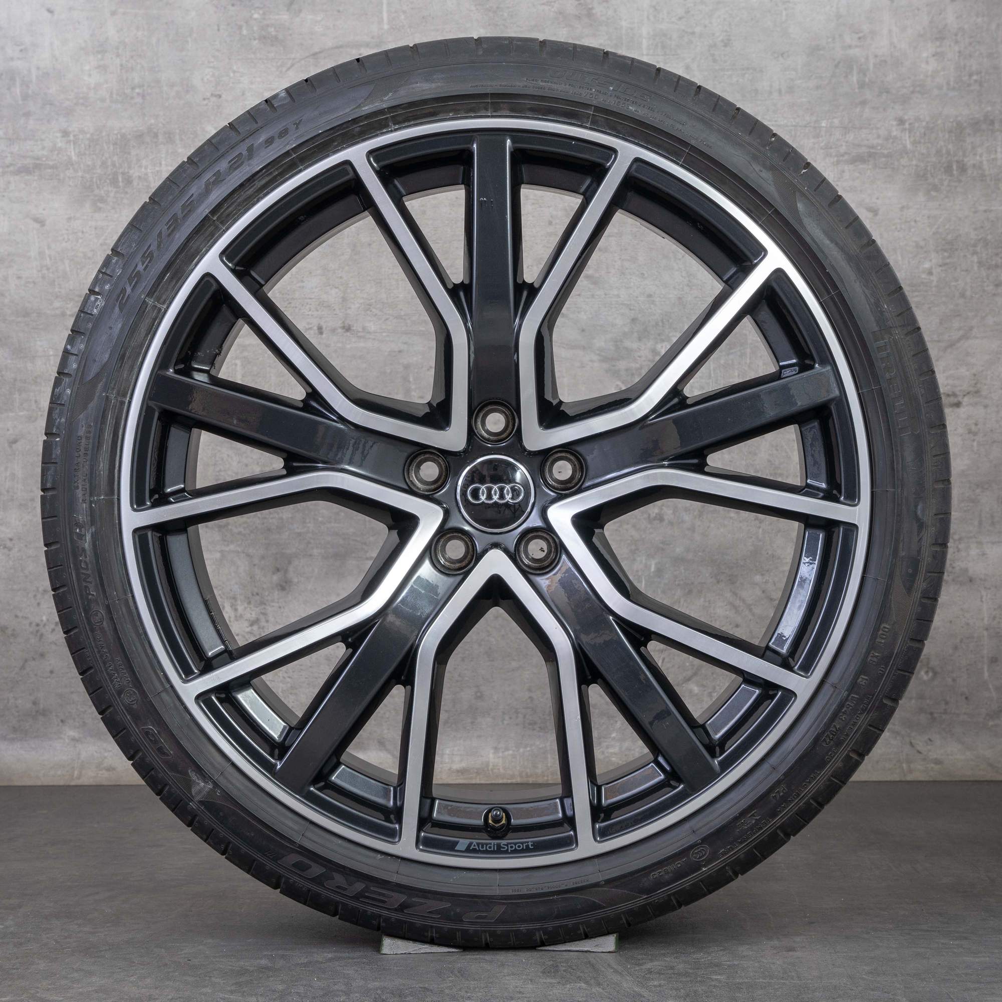 Oem Audi A7 S7 jantes 21 pouces 4K C8 pneus été 4K8601025Q anthracite poli