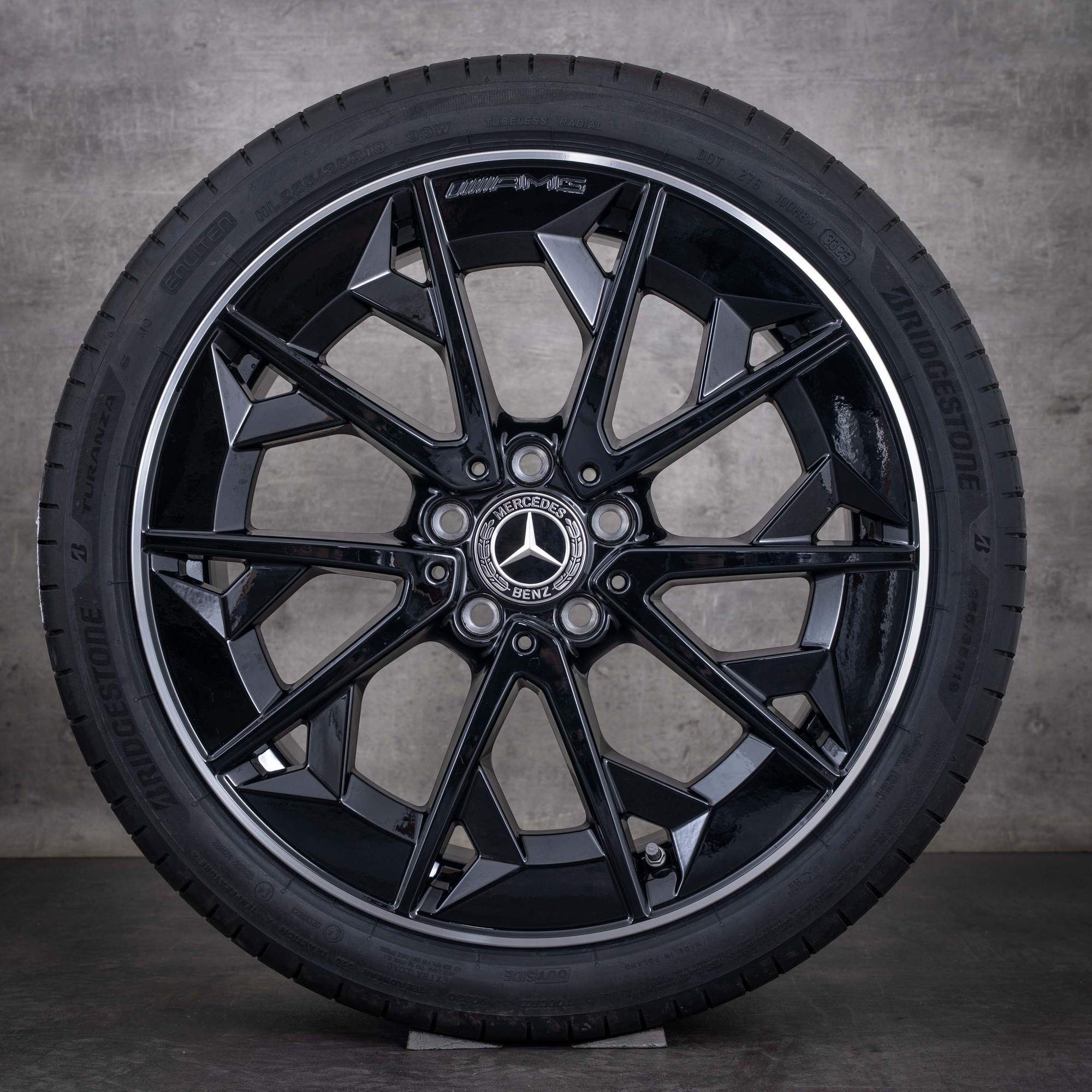 Originele Mercedes-Benz CLA EQ AMG winterwielen 19 inch X174 C174 250+ 350 4Matic velgen A1744011400 A1744011500 zwart gepolijst
