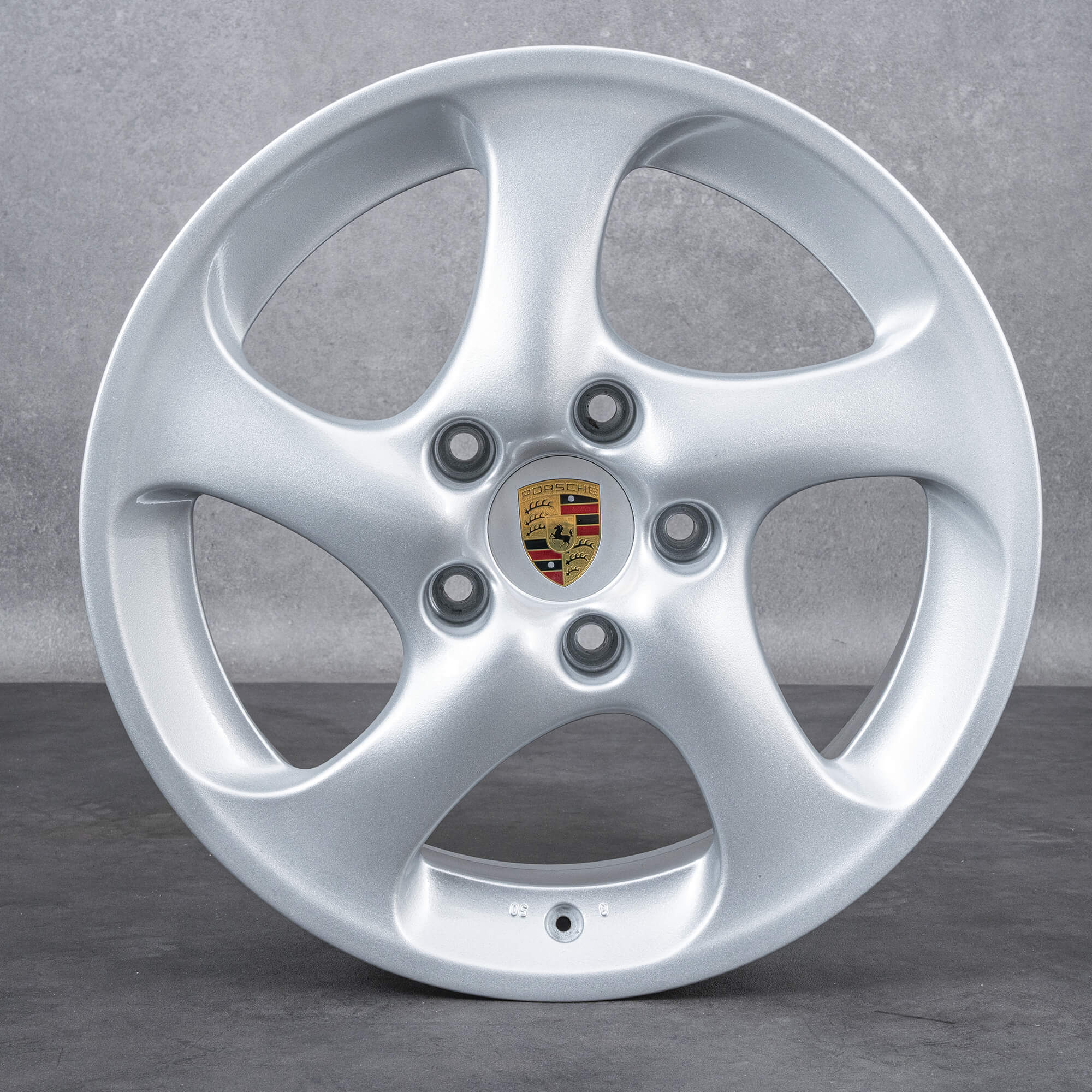 Oryginalne felgi Porsche 996 18 cali Carrera 4S 99636213604 99636214203 srebrne