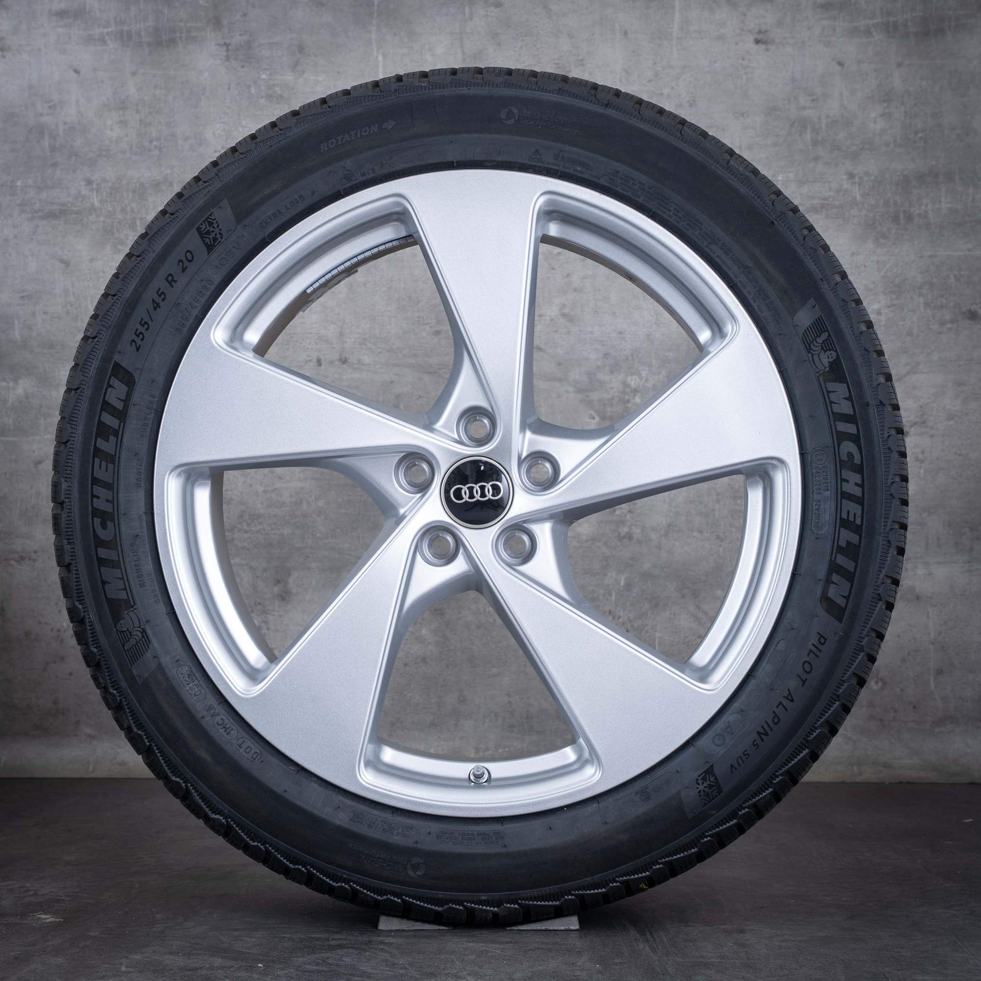 OEM Audi Q5 SQ5 winter wheels 20 inch FY GU rims 8MA601025G silver glossy