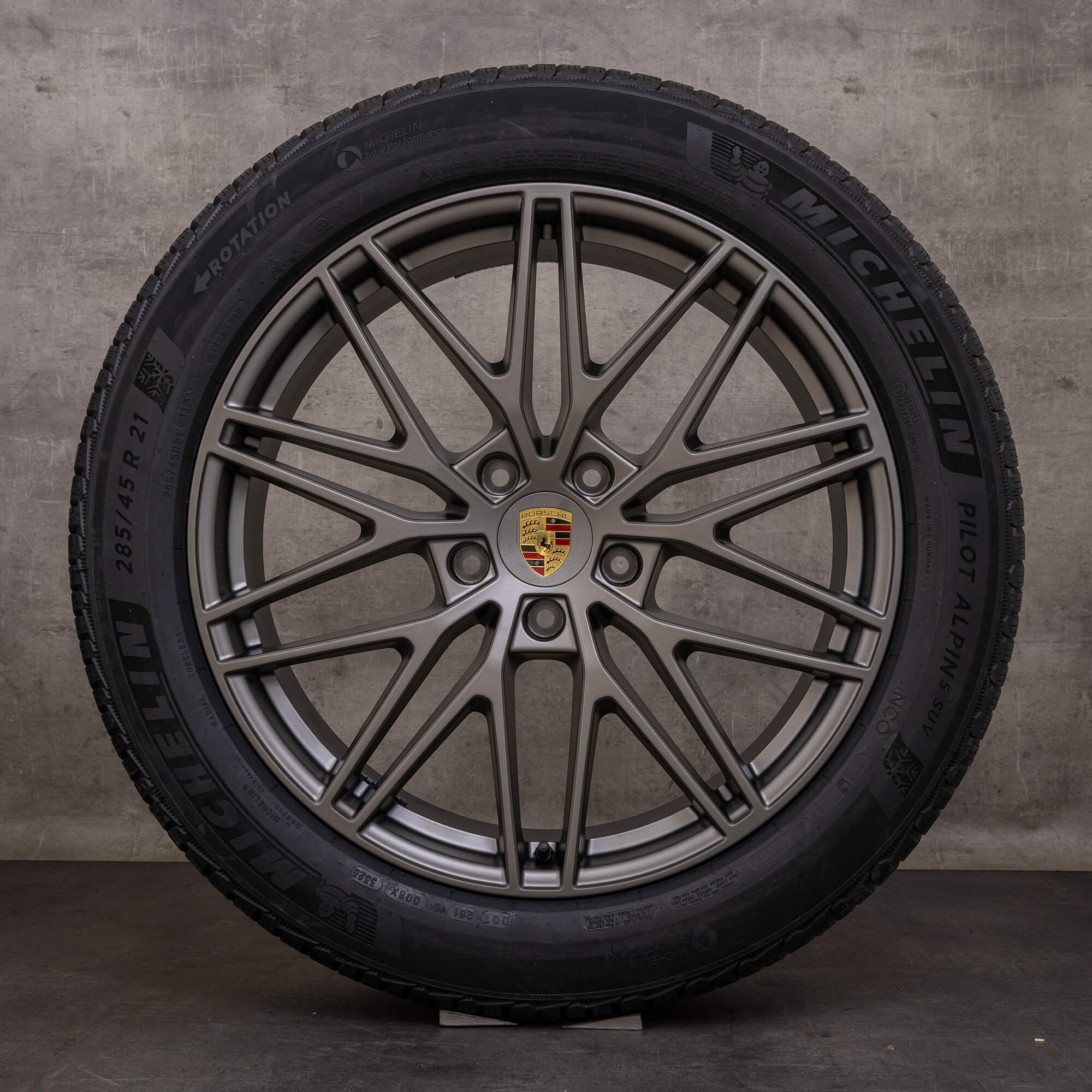 Original Porsche Cayenne Winterräder 21 Zoll 9YA E3 II RS Spyder Felgen 9Y0601025CD 9Y0601025CE turbonit NEU