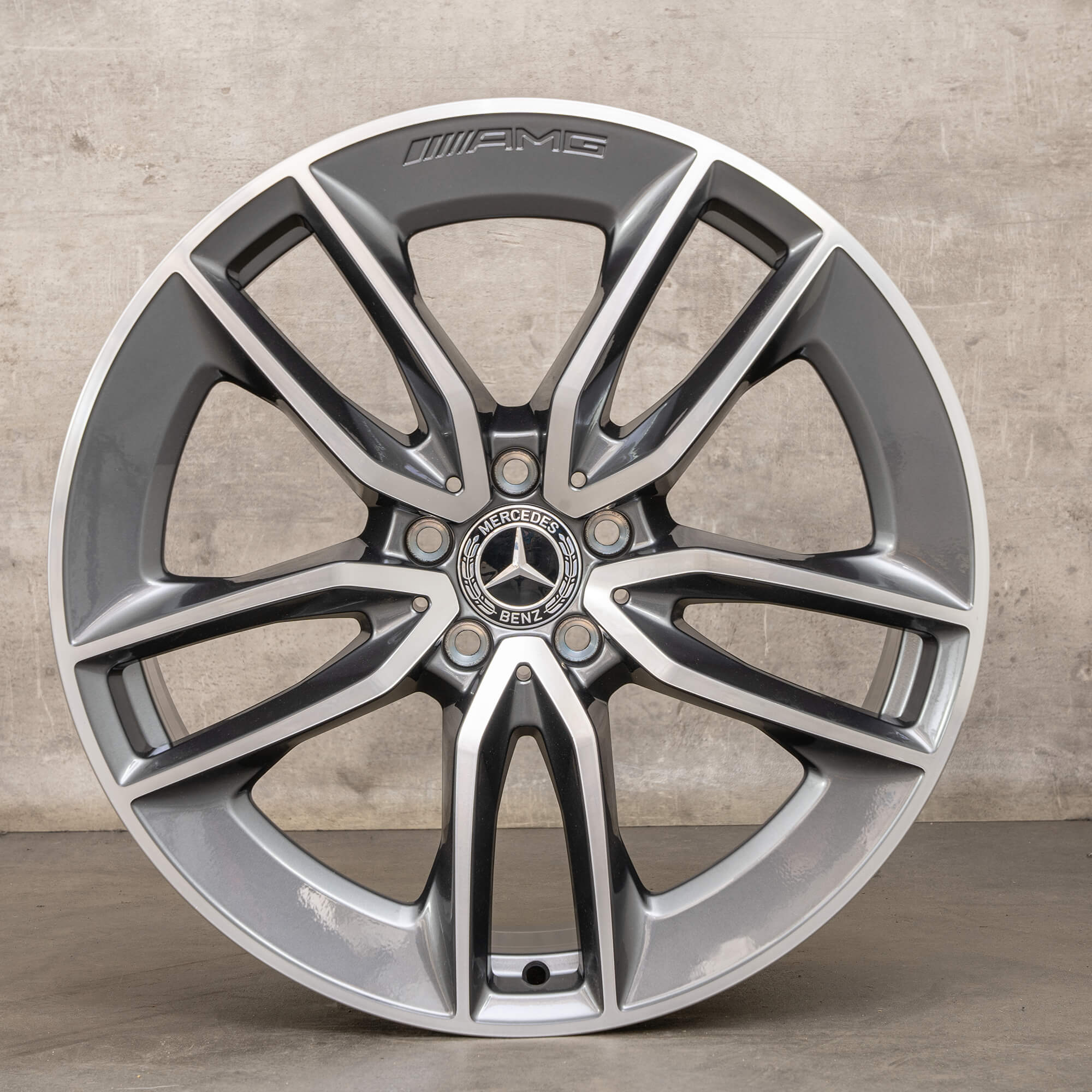 Original Mercedes Benz Clase E AMG llantas 20 pulgadas E43 E53 W213 W238 A2134014900 A2134015000 himalya gris brillante torneado NUEVO