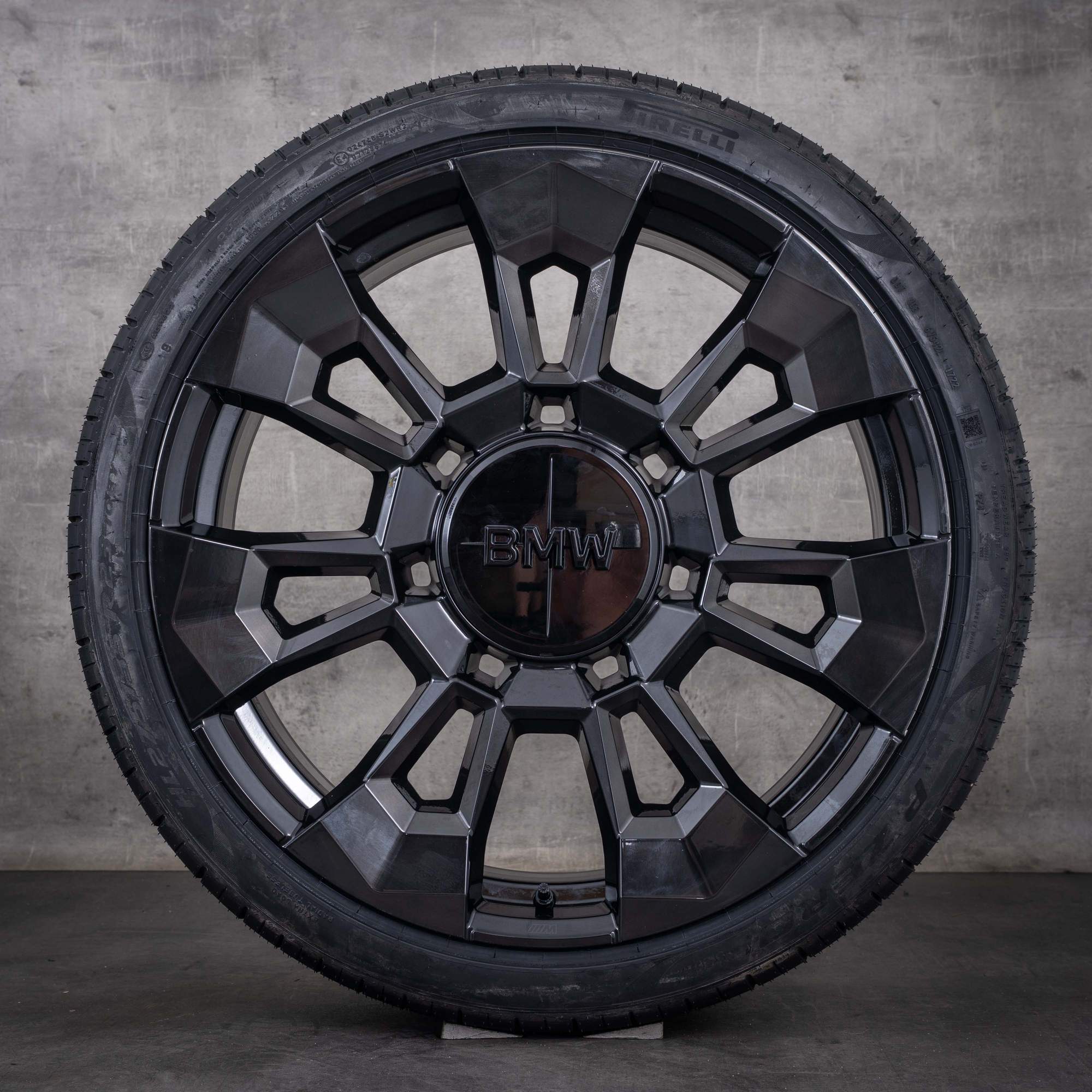 Original BMW XM Felgen 23 Zoll G09 Sommerräder Styling 923 M 1543991 1543992 schwarz glanzgefräst
