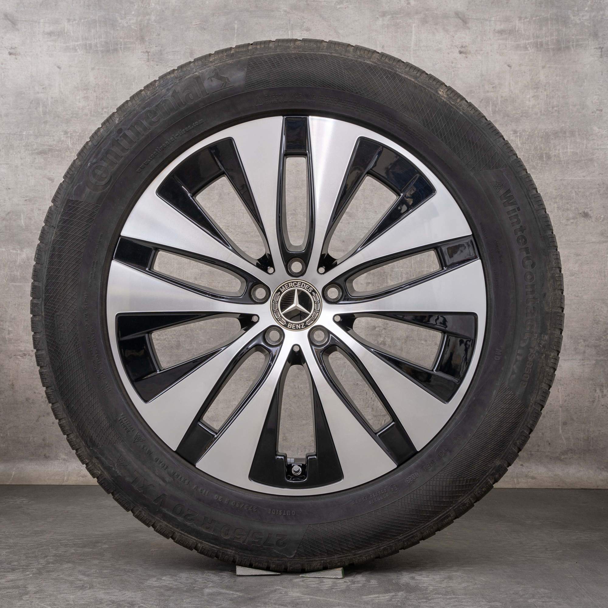 Oryginalne koła zimowe Mercedes Benz GLE 20 cali V167 C167 Felgi A1674013301 A1674013401 czarne Polerowane