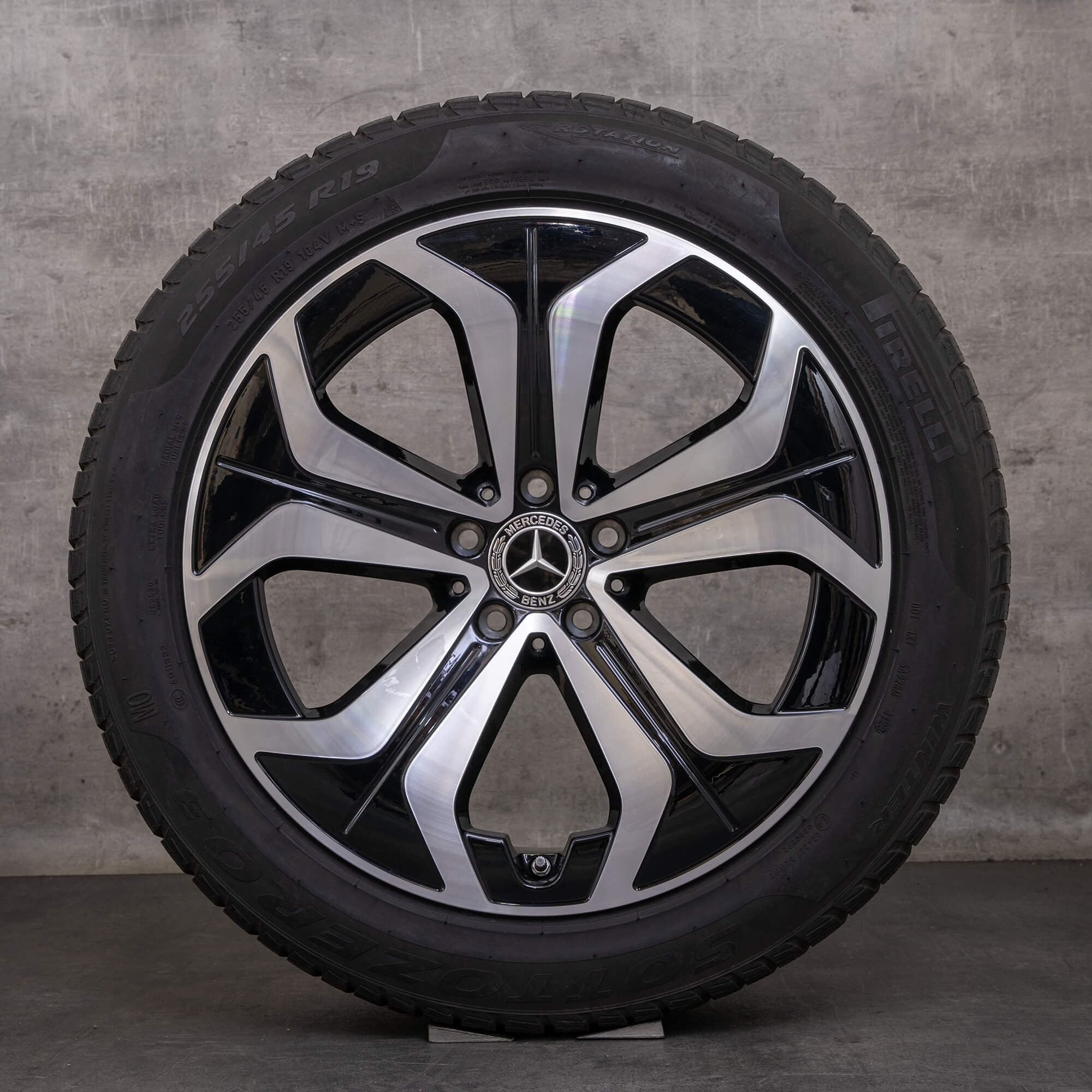 Orijinal Mercedes Benz E-Serisi All-Terrain kış jant lastik 19 inç S214 X214 jantlar A2144014000 siyah cilalı