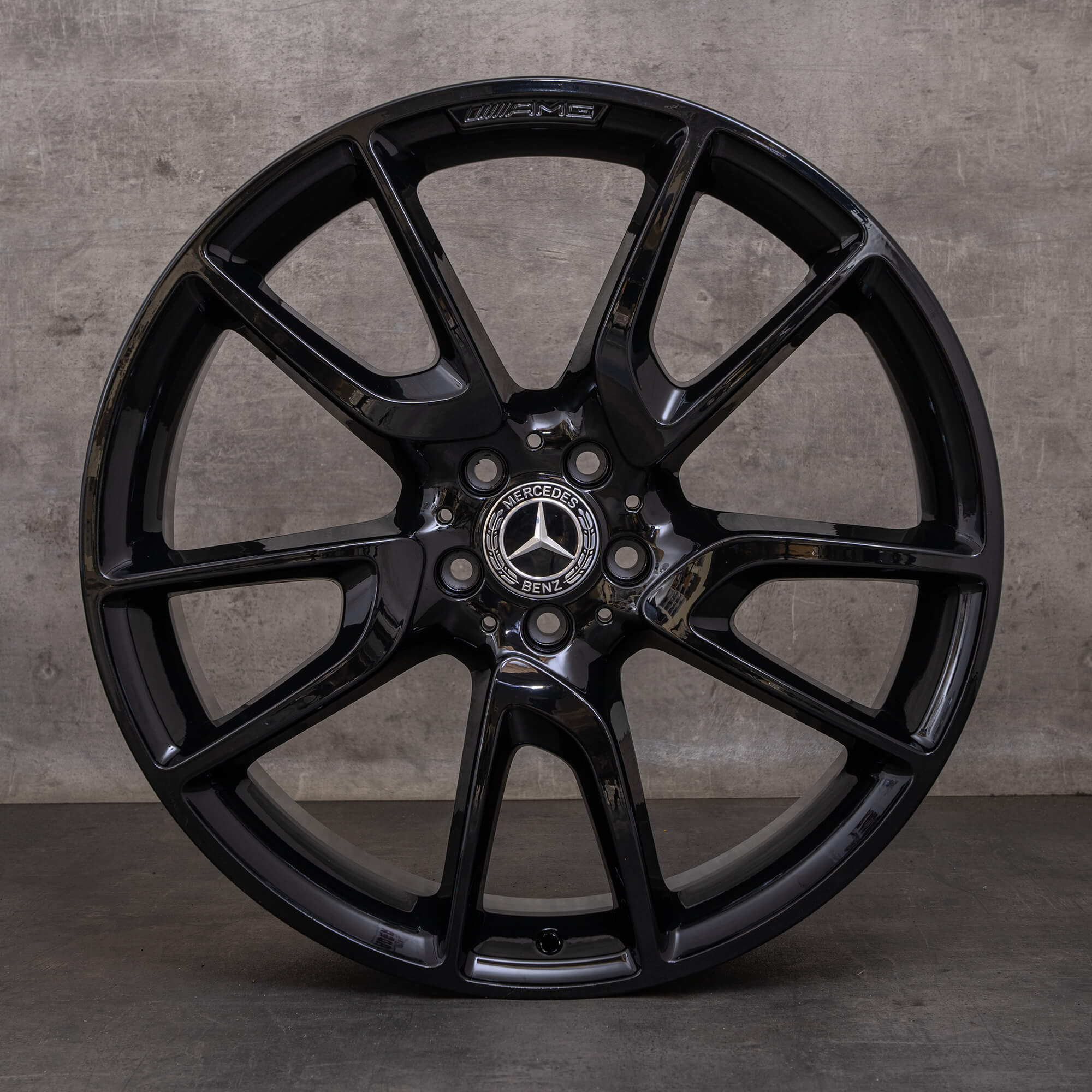 Orijinal Mercedes Benz GLC 43 AMG jantlar 21 inç X253 A2534012000 A2534012800 siyah parlak