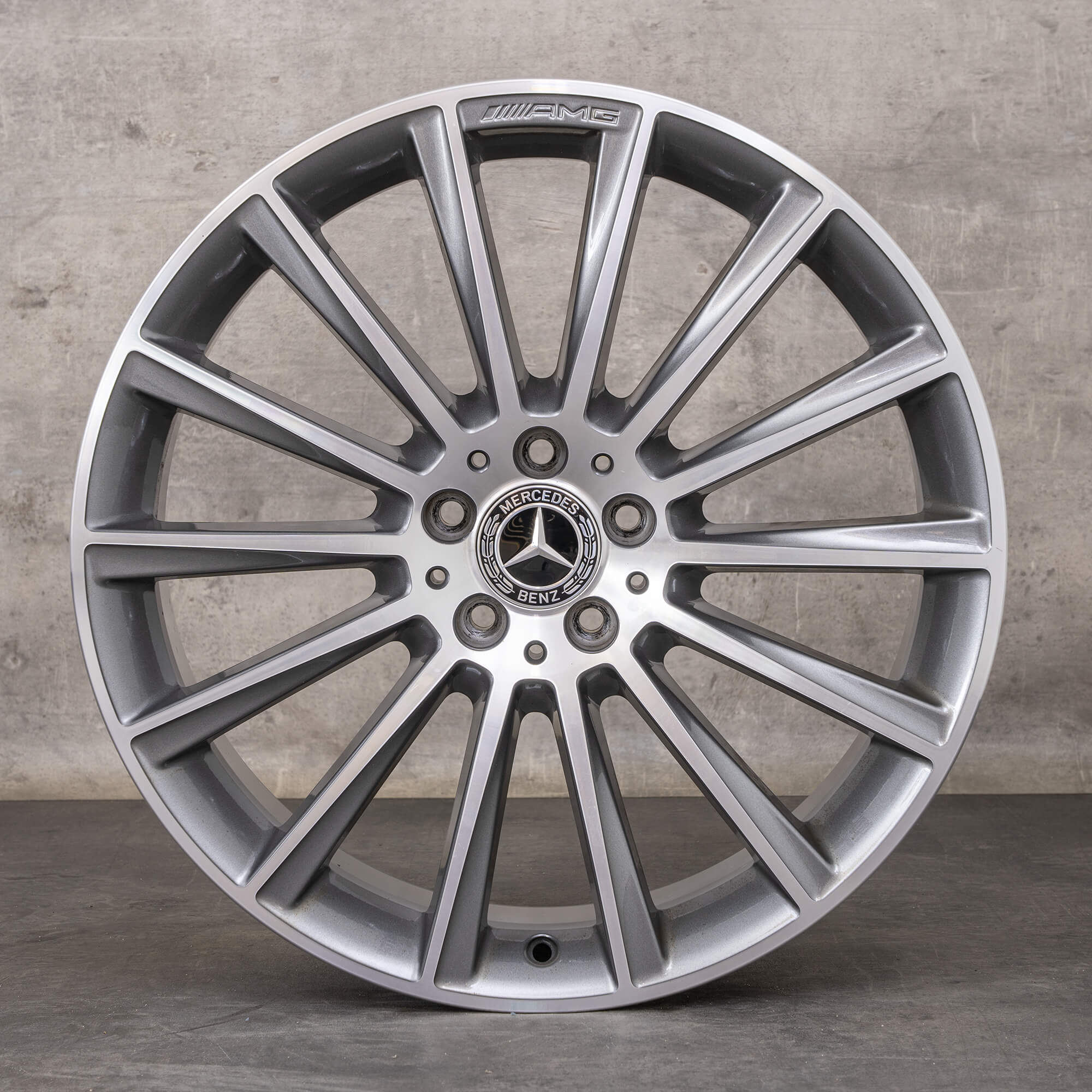 Original Mercedes Benz GLC AMG Felgen 20 Zoll X253 C253 A2534011900 himalaya grey glanzgedreht