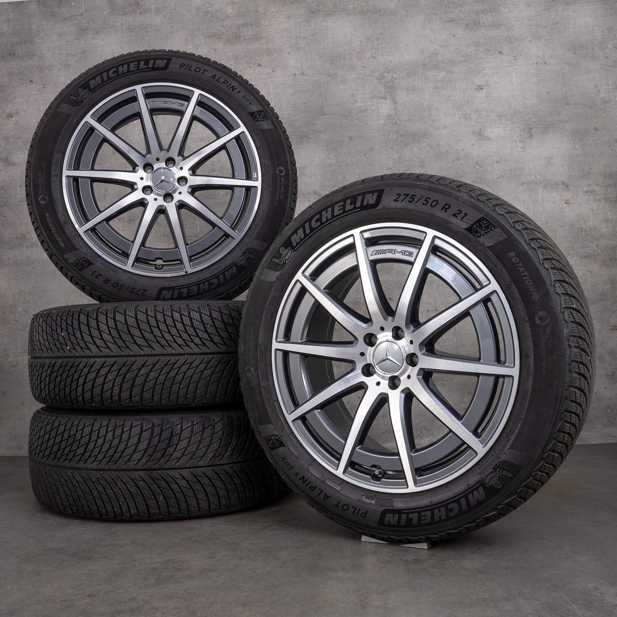 AMG 21 inch Mercedes Benz rims GLS 63 X167 winter tires wheels
