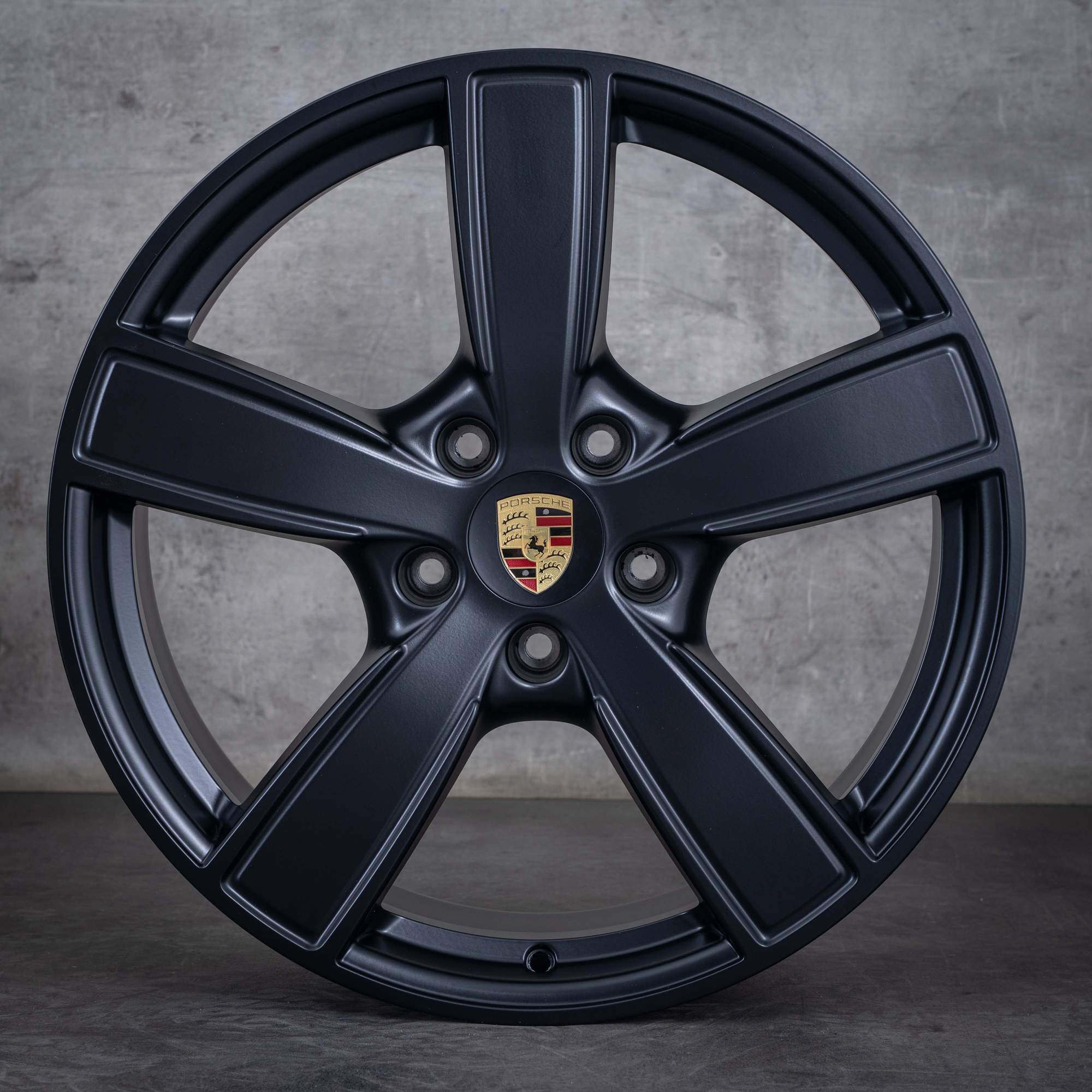 Oryginalne felgi Porsche Cayenne 20 cali 9YA E3 9Y0601025BP 9Y0601025BQ Sport Classic czarny mat
