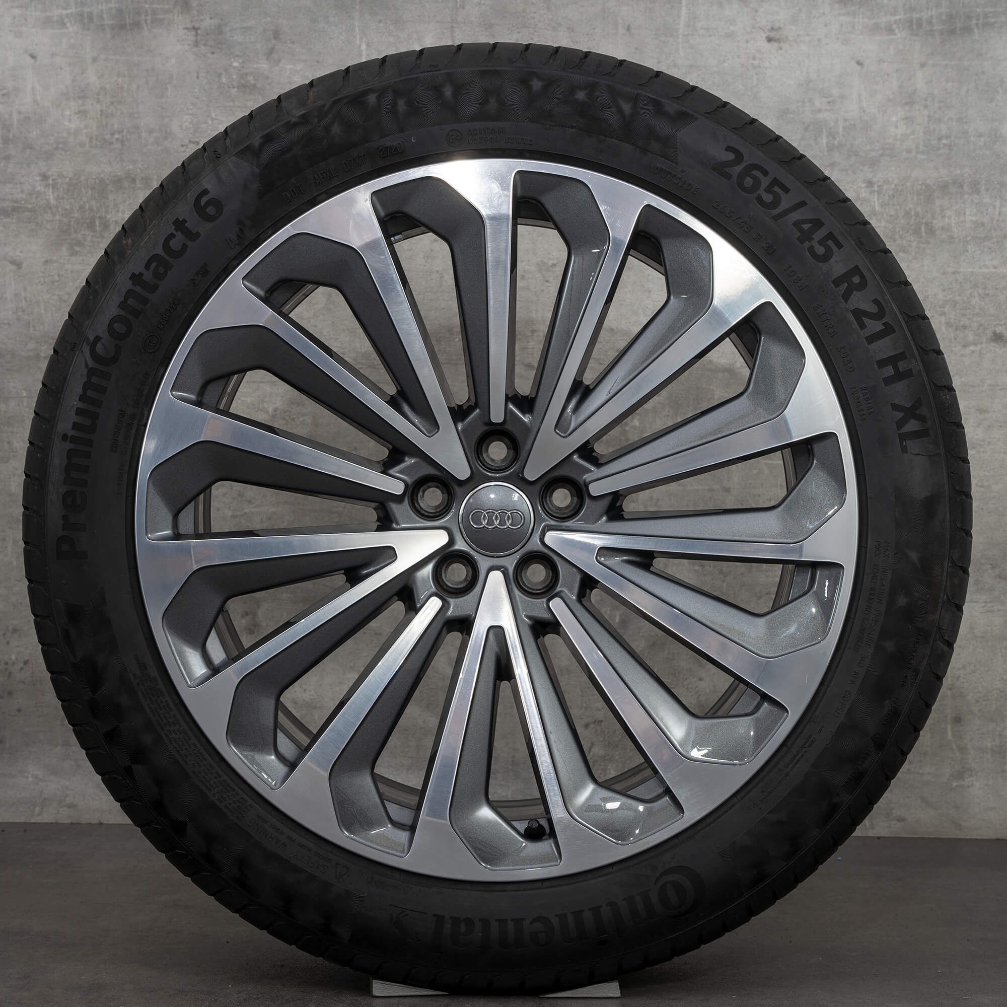 Audi 21 tommer fælge e-tron e-tron GE sommerdæk sommerhjul 4KE601025G 6,5 mm - hjul 2 af 4