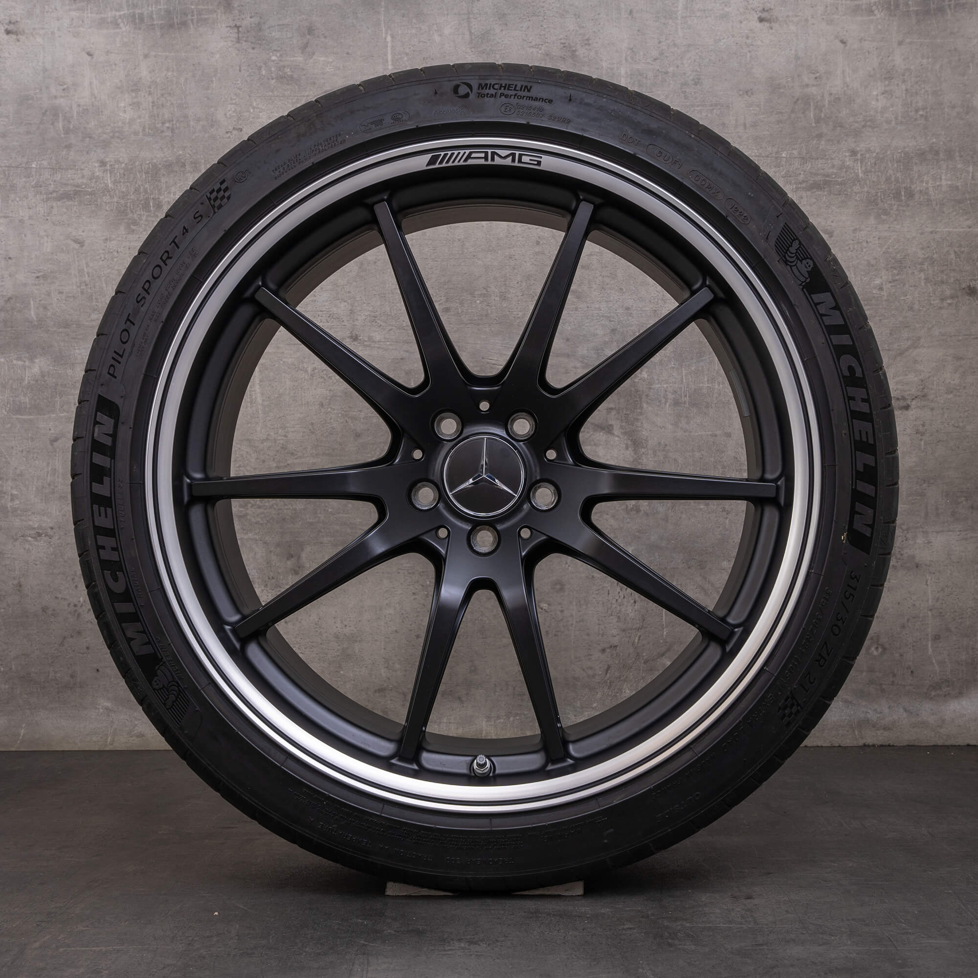 Oryginał Mercedes Benz AMG GT 43 53 63 & S 4Matic+ felgi 21 cali X290 4-drzwiowe koła zimowe A2904011200 A2904011300 czarny mat polerowane