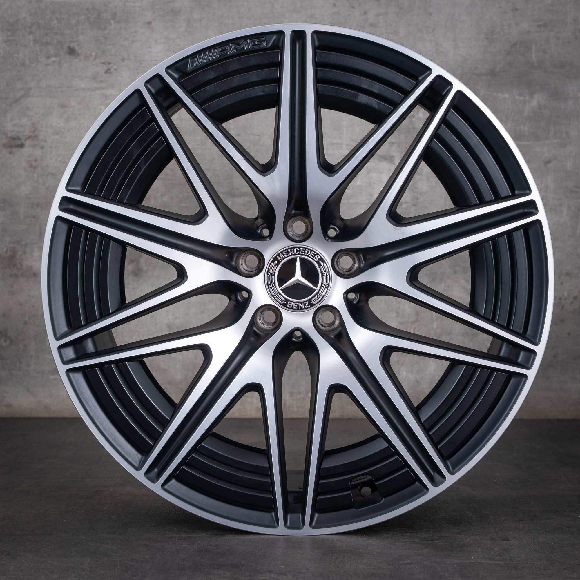 Original Mercedes Benz GLC 43 63 AMG Felgen 20 Zoll X254 C254 A2544016800 A2544011300 schwarz matt glanzgedreht