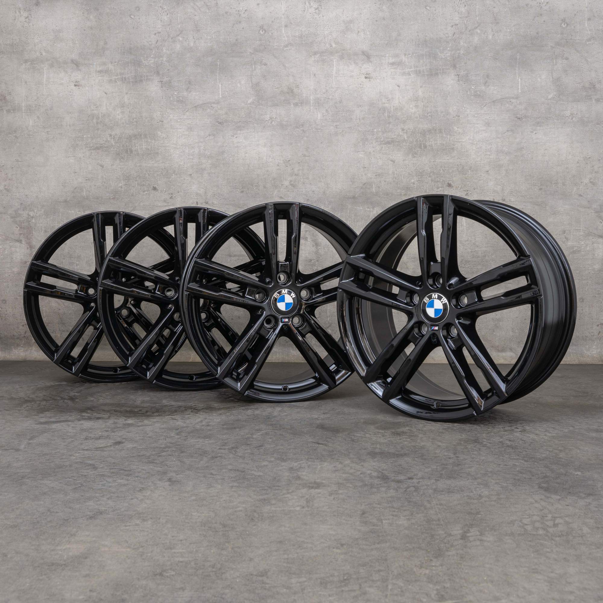 Originele BMW 1 serie 2 velgen 18 inch F20 F21 F22 F23 Styling 719 M 8009701 8009703 zwart glanzend